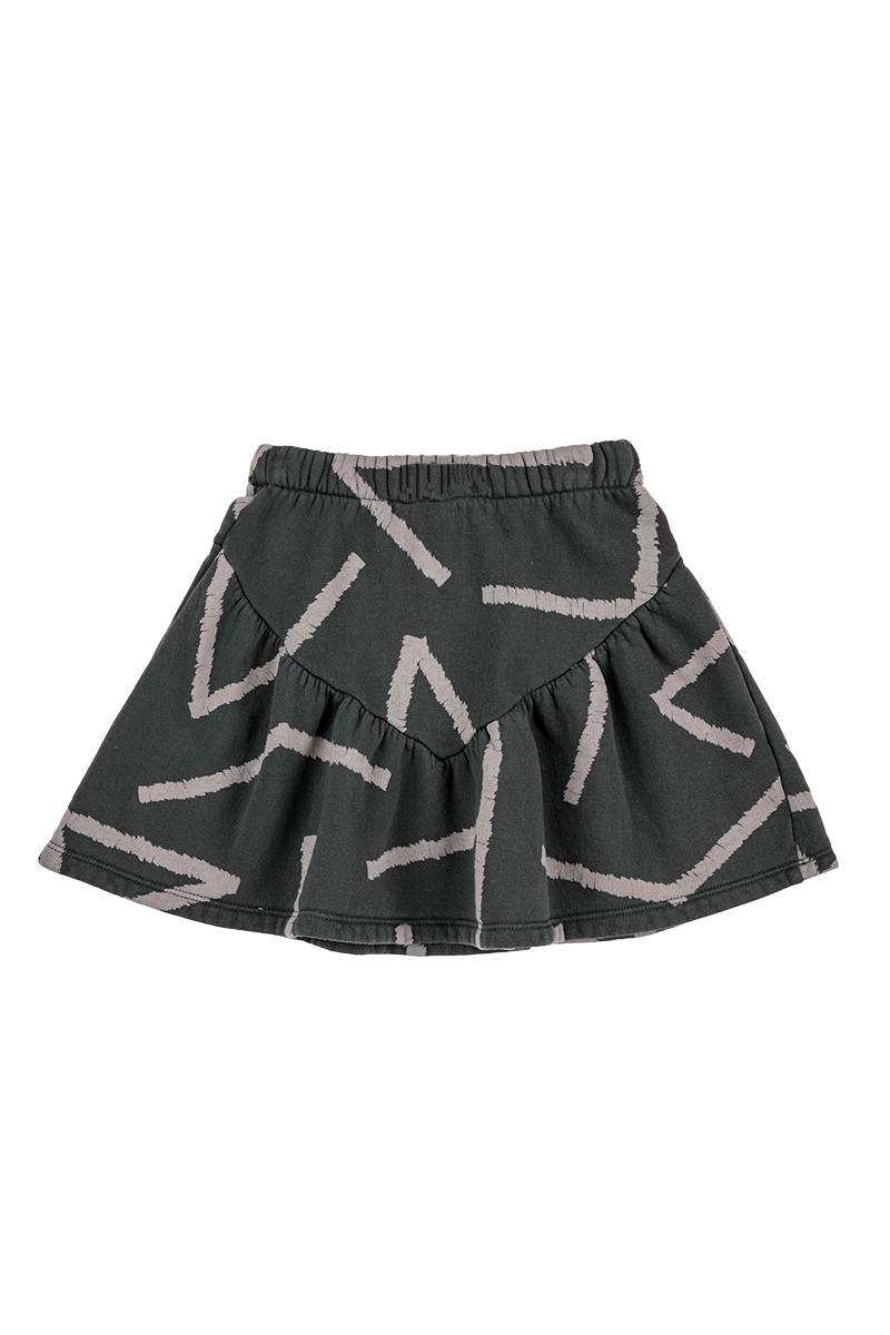 Bobo Choses lines allover skirt Grijs-1 1