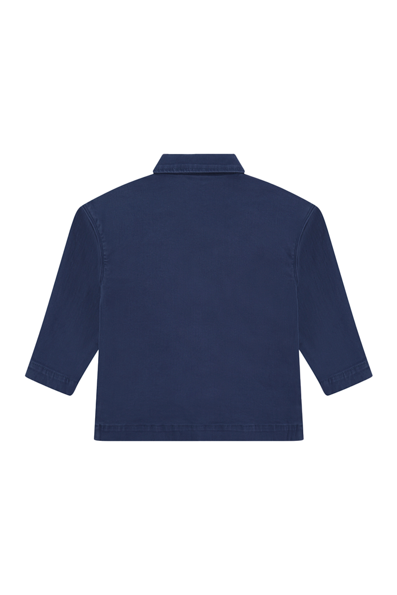 Jongens overhemd lange mouw blauw