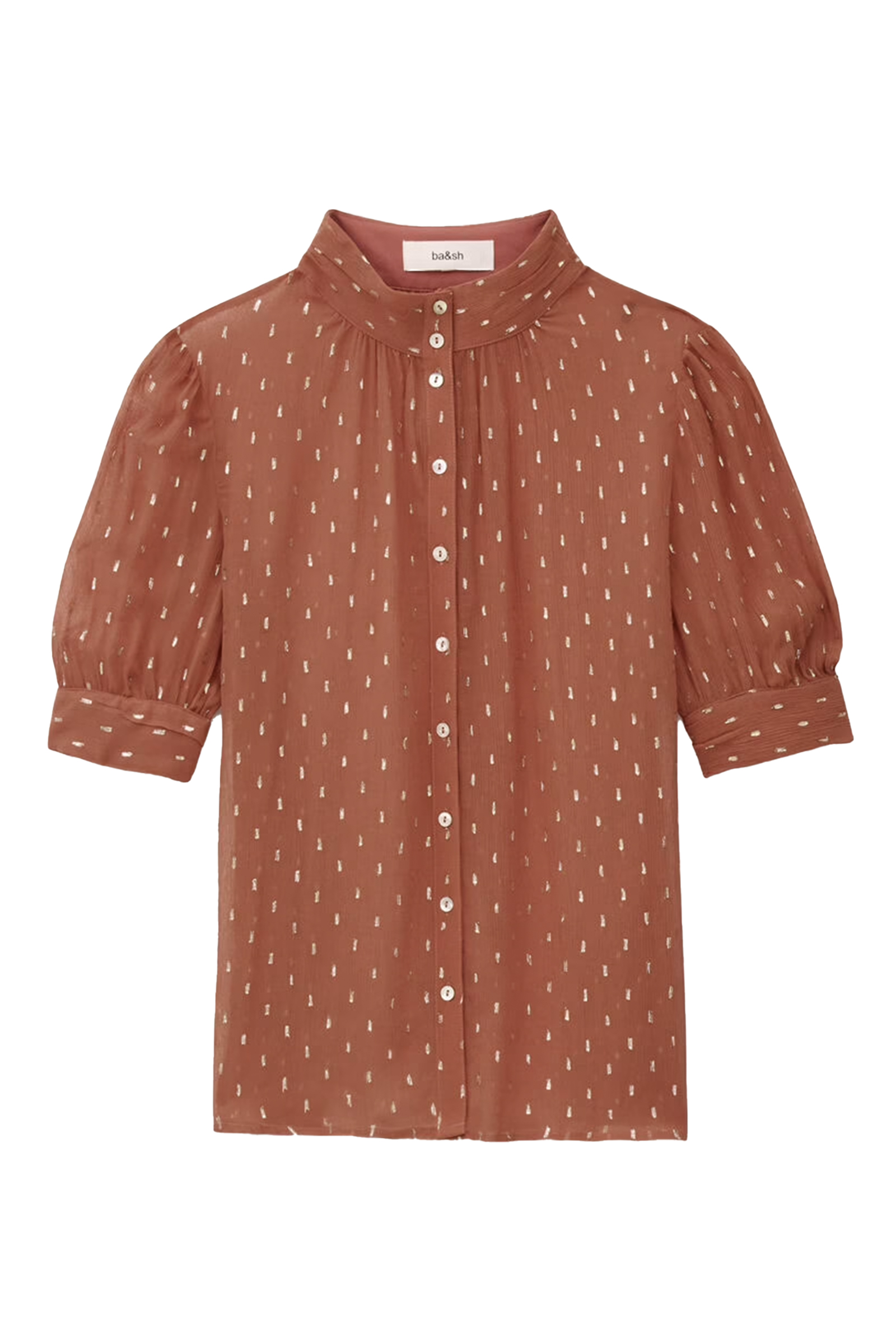 Dames blouse korte mouw rood