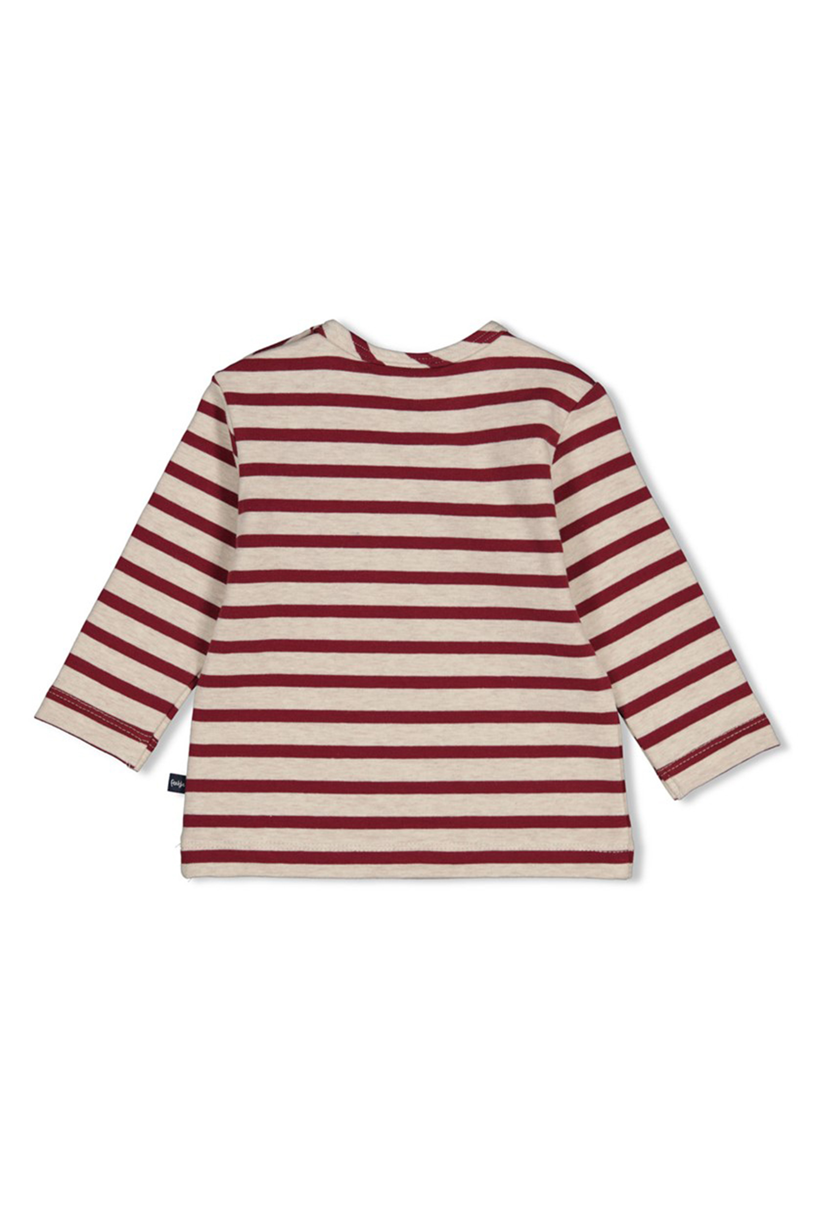 Baby t-shirt lange mouw rood