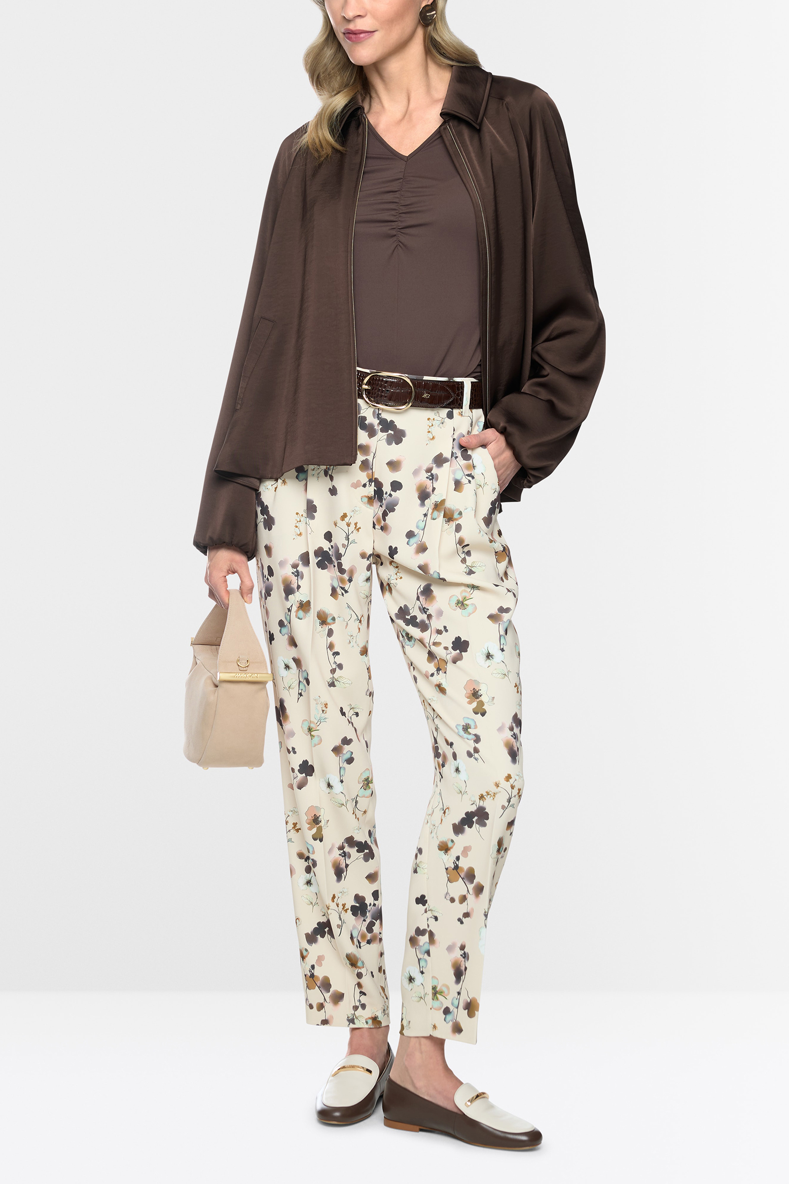 Dames blazer bruin