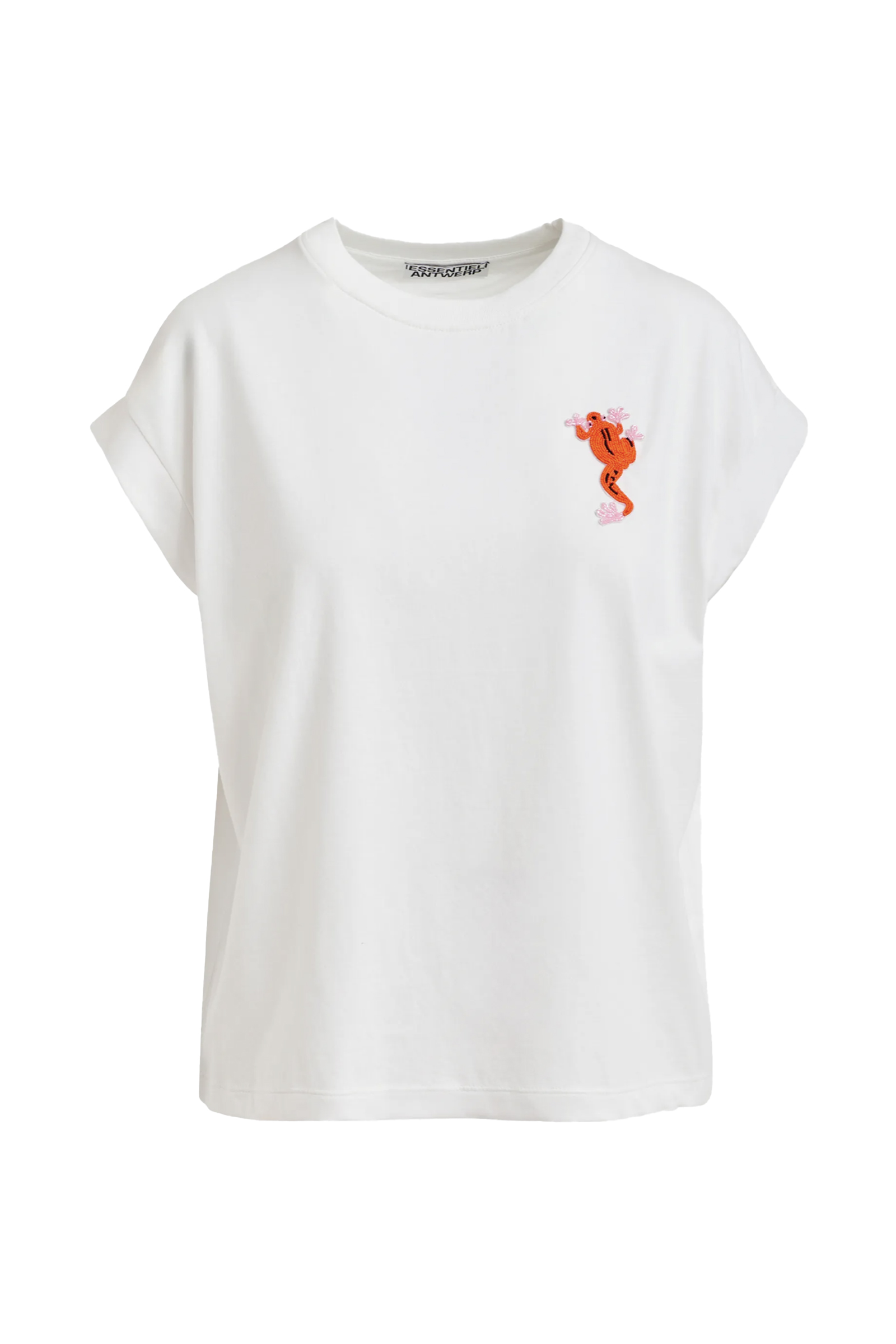 Dames t-shirt korte mouw ecru