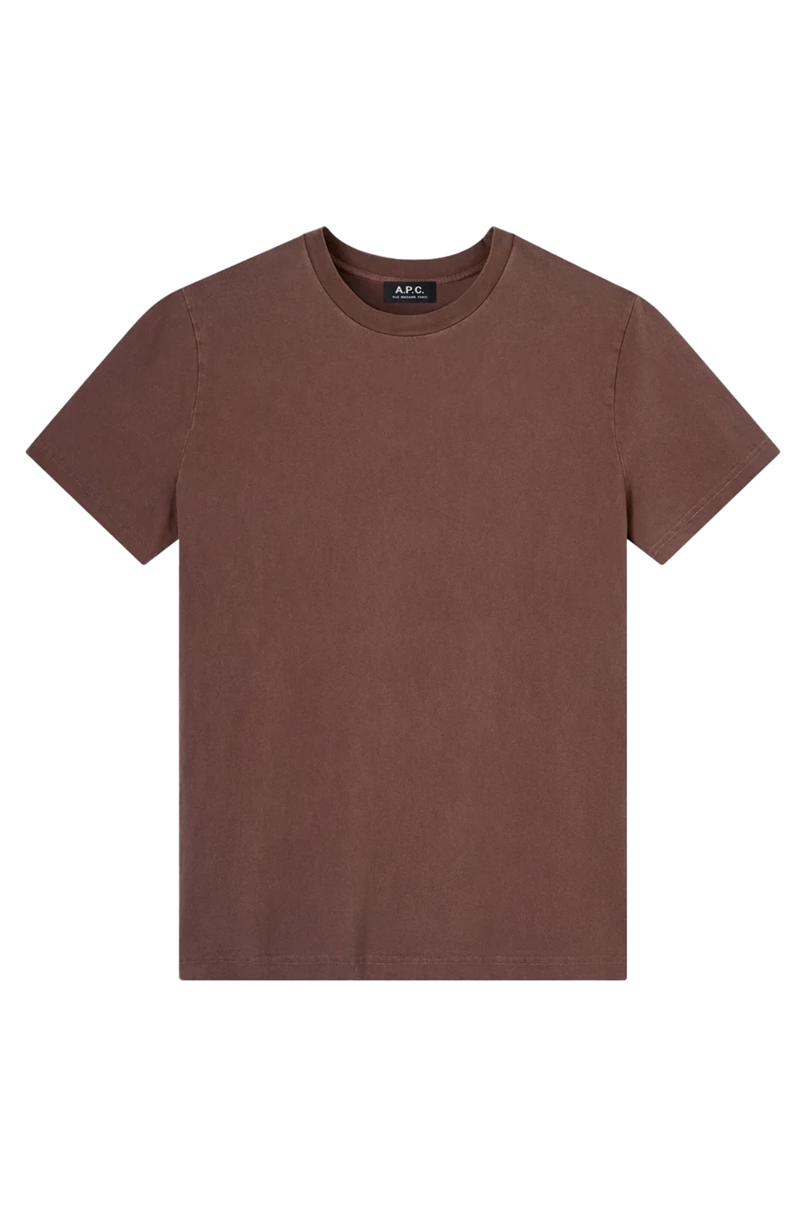 Heren t-shirt kortemouw bruin