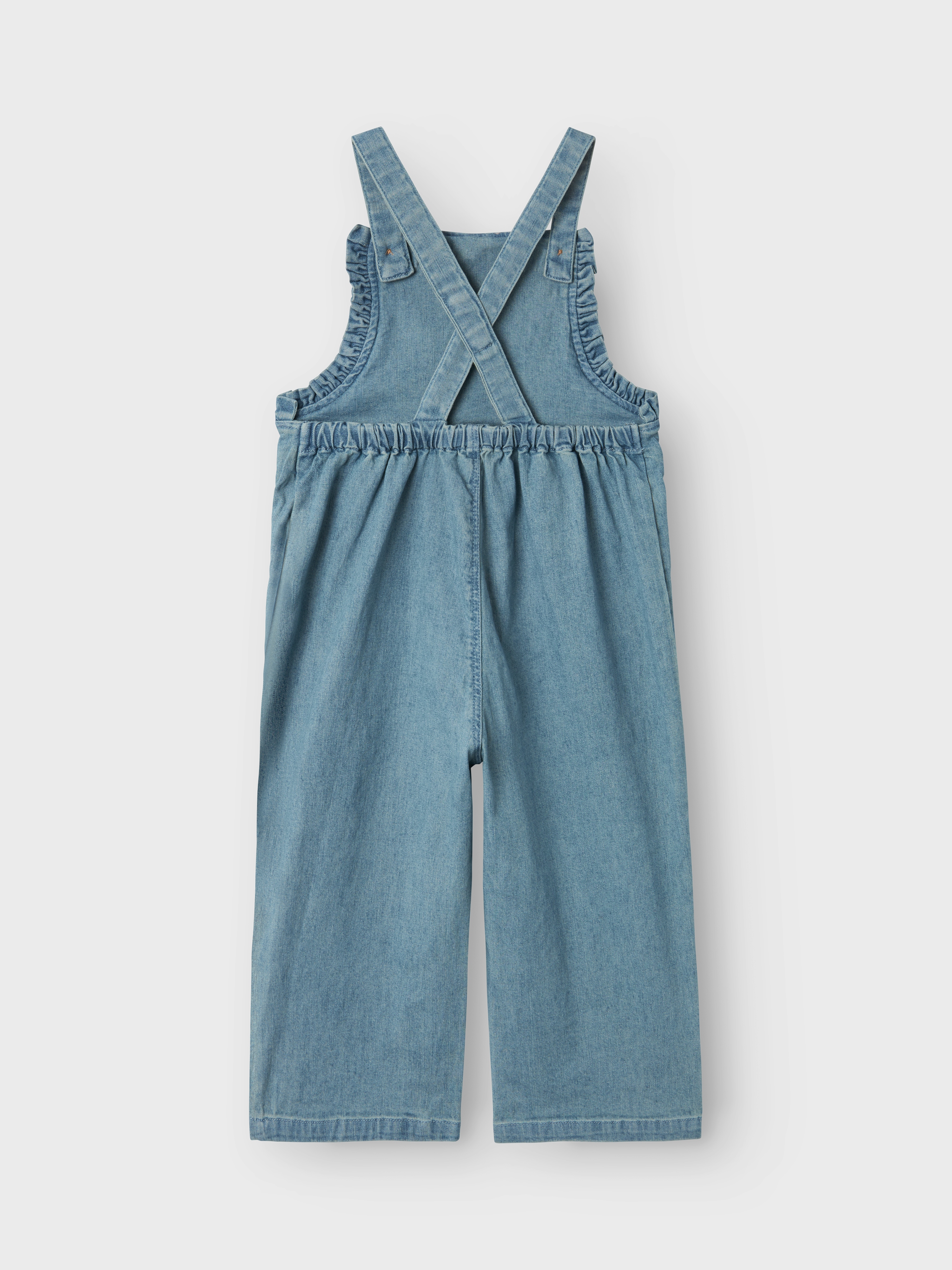 Meisjes jumpsuit/tuinbroek blauw