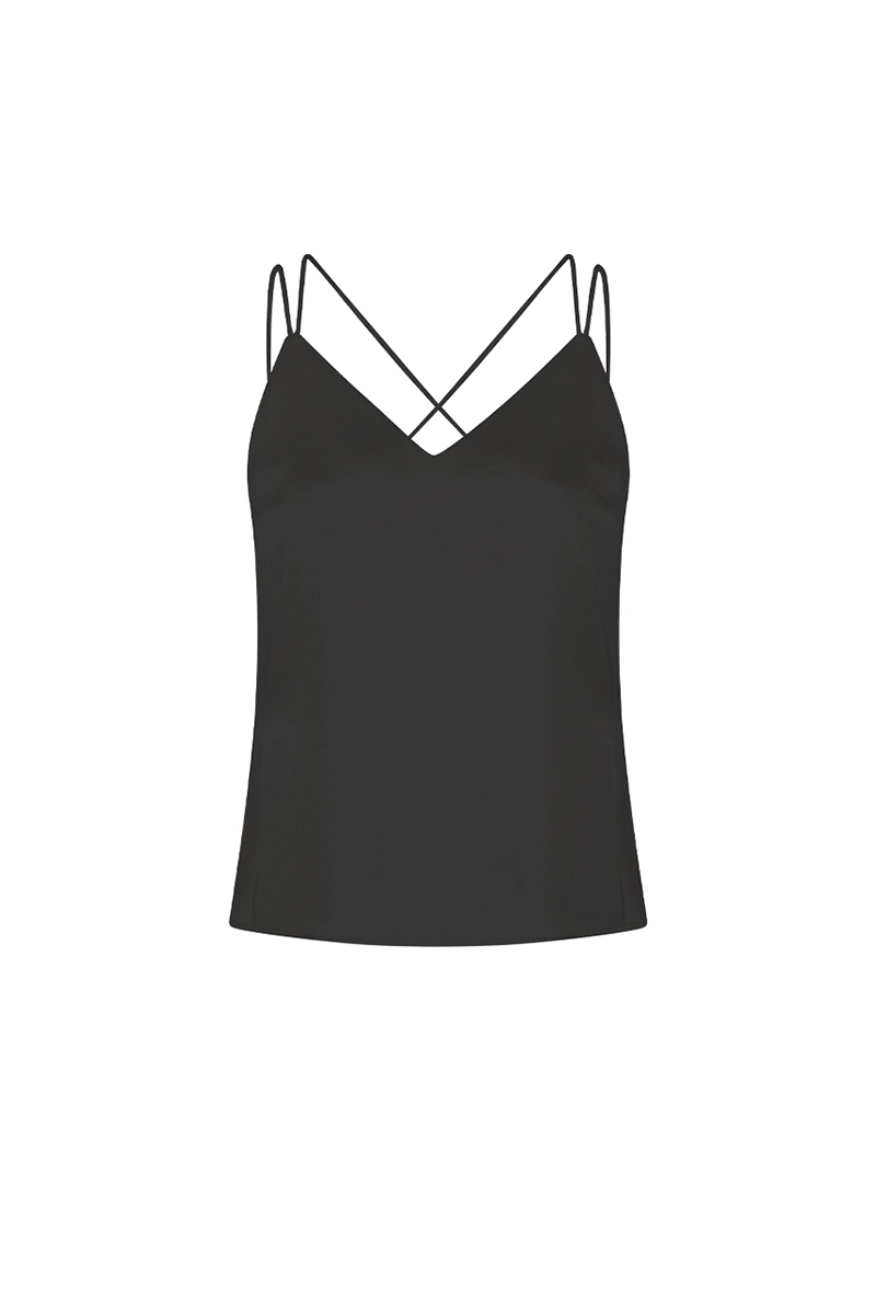 Dante 6 Obu satin singlet Zwart-1 1