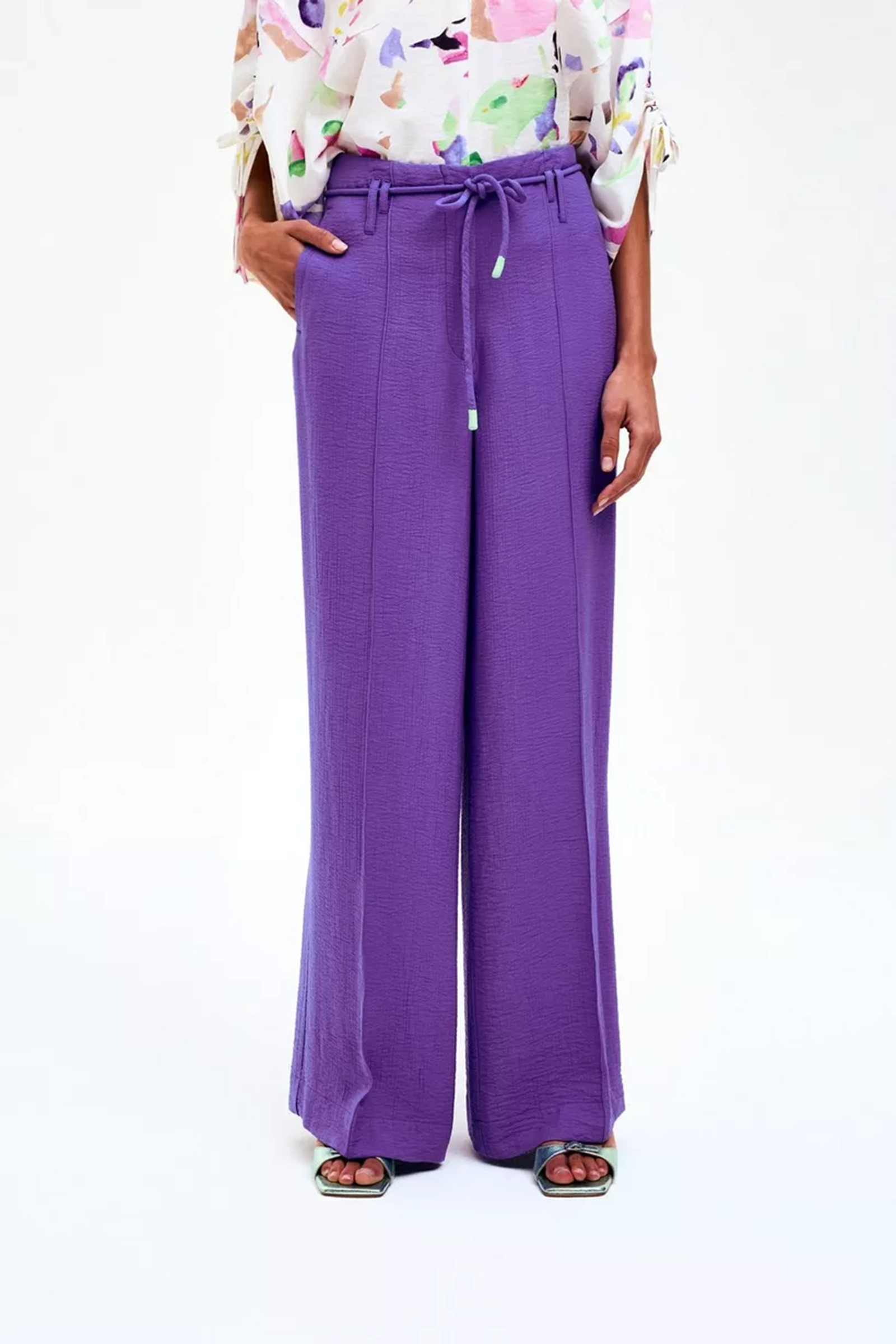 Dames broek paars