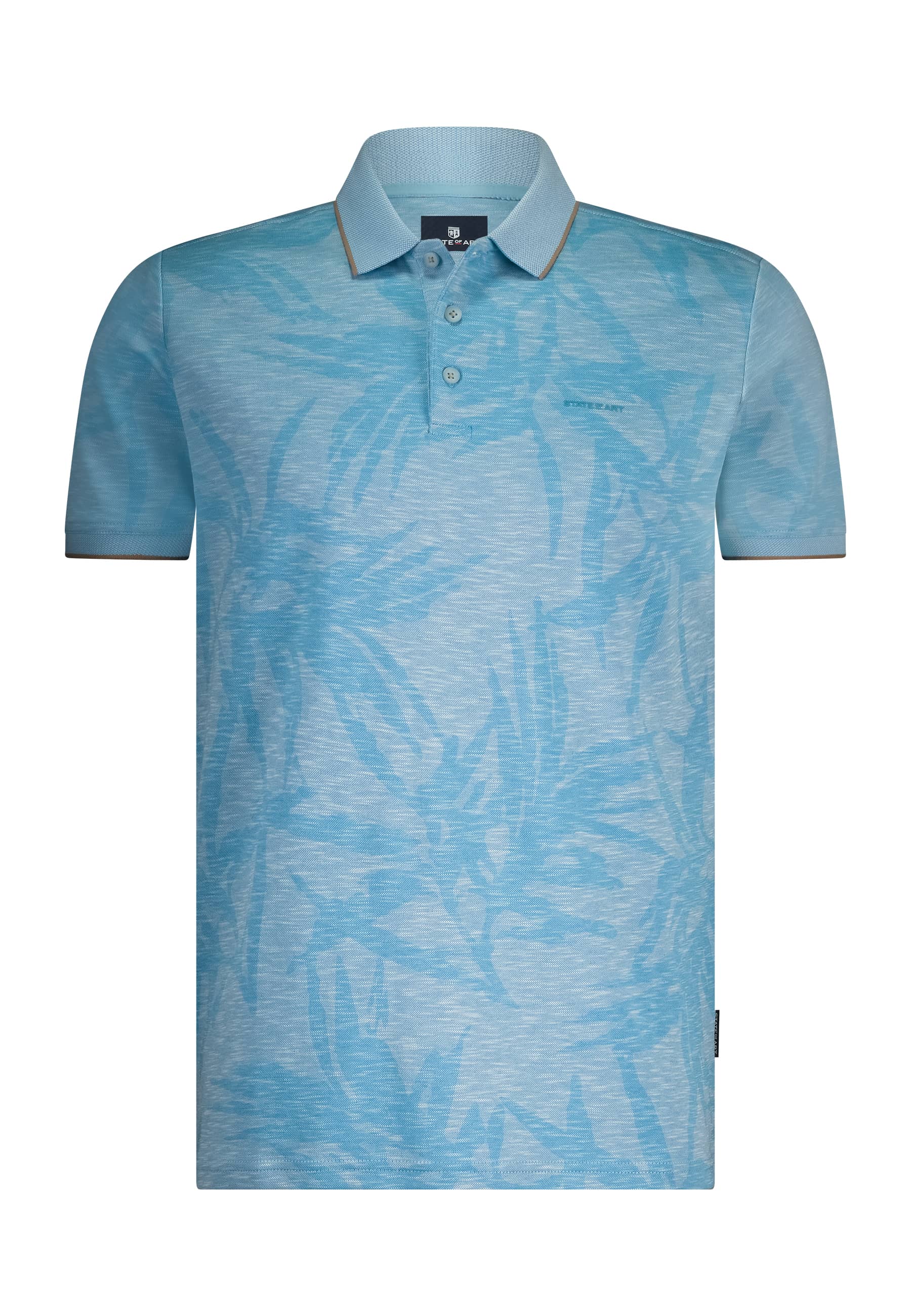 State of Art Poloshirt PiquÃ© SS P Blauw-1 1