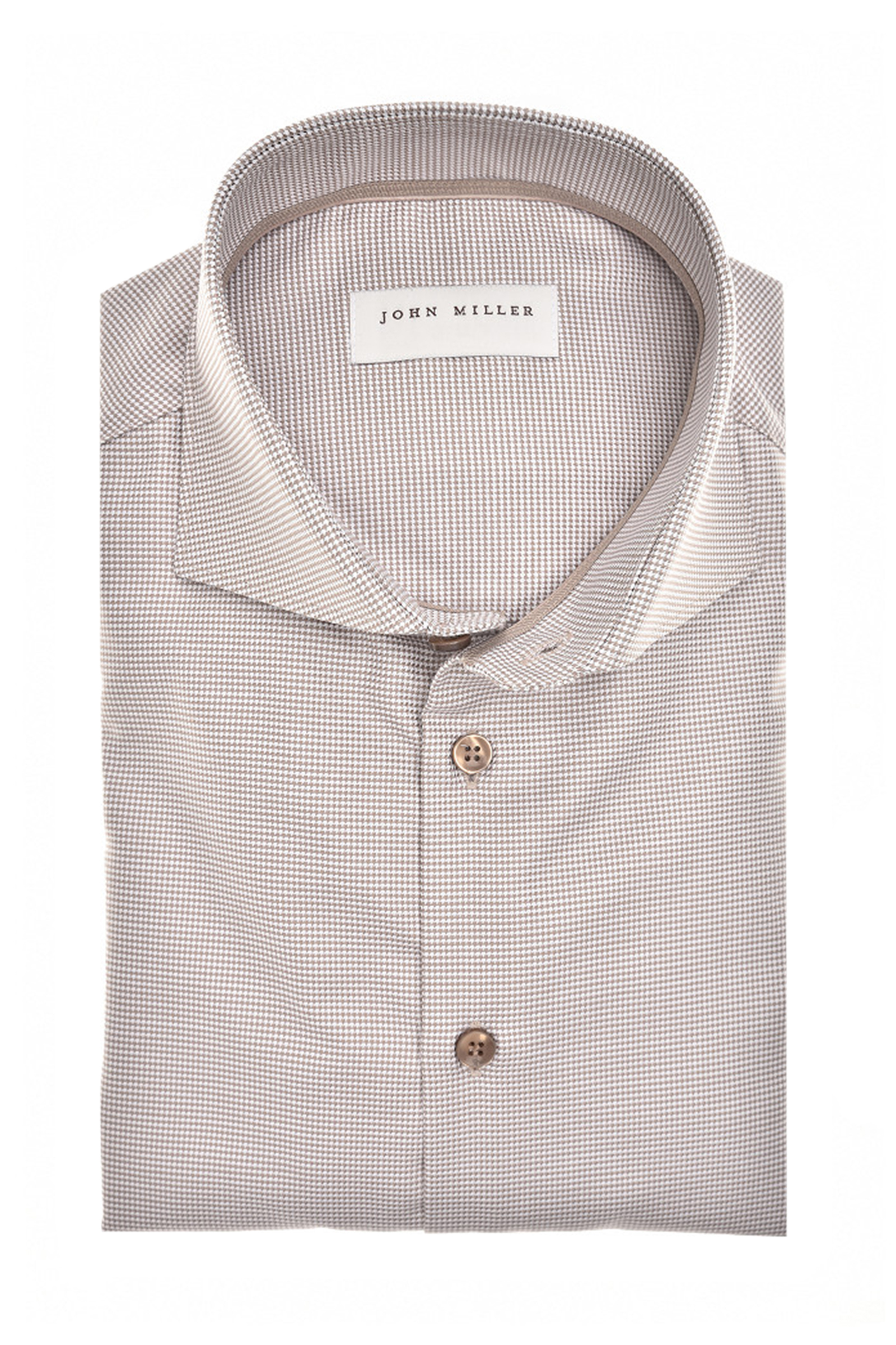 Heren overhemd lm dressual bruin