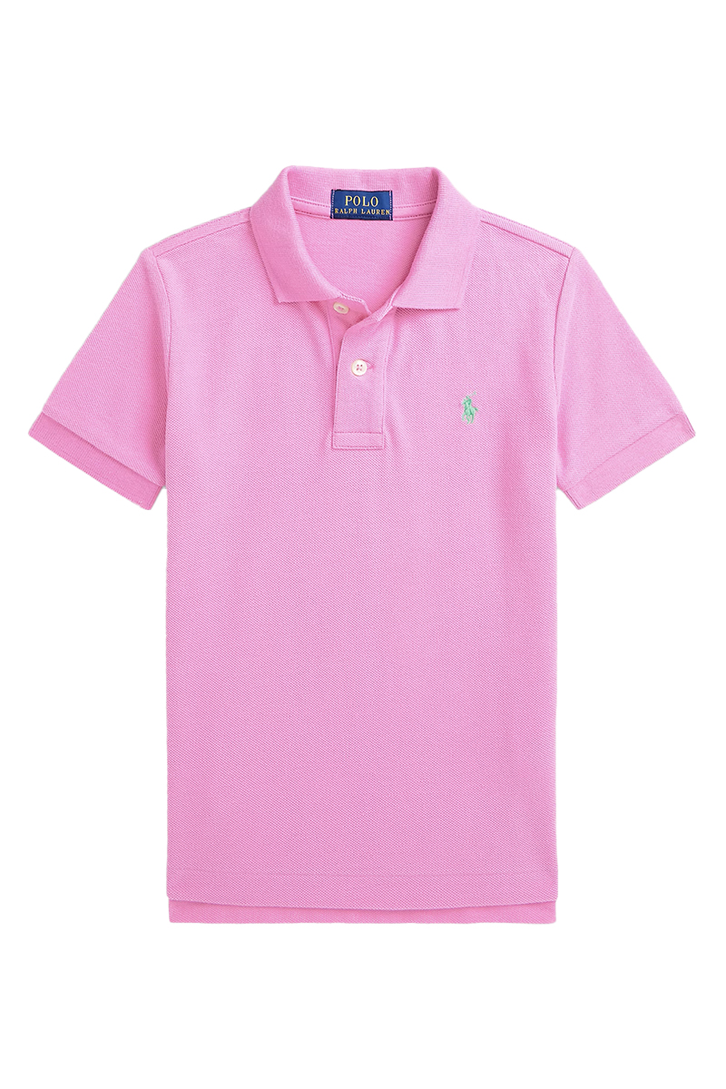 Jongens polo korte mouw rose