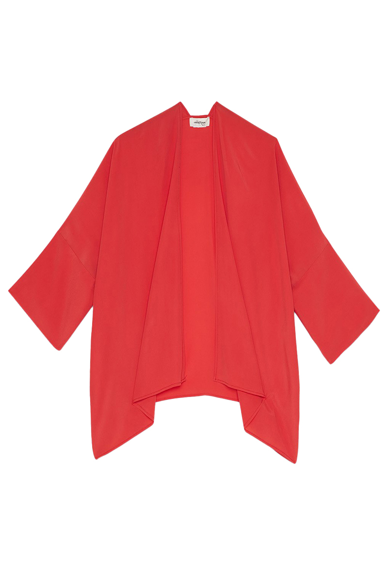 Dames blouse lange mouw rood