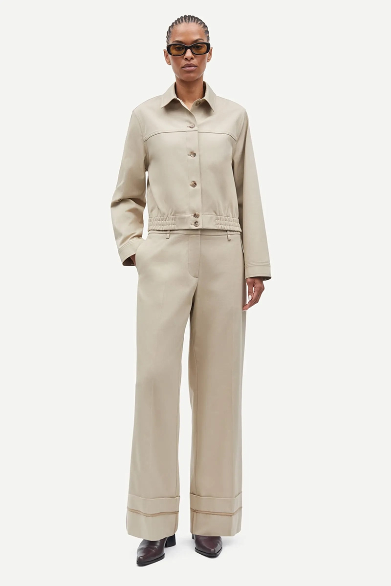 Samsøe Samsøe Saesmella trousers bruin/beige-1 2