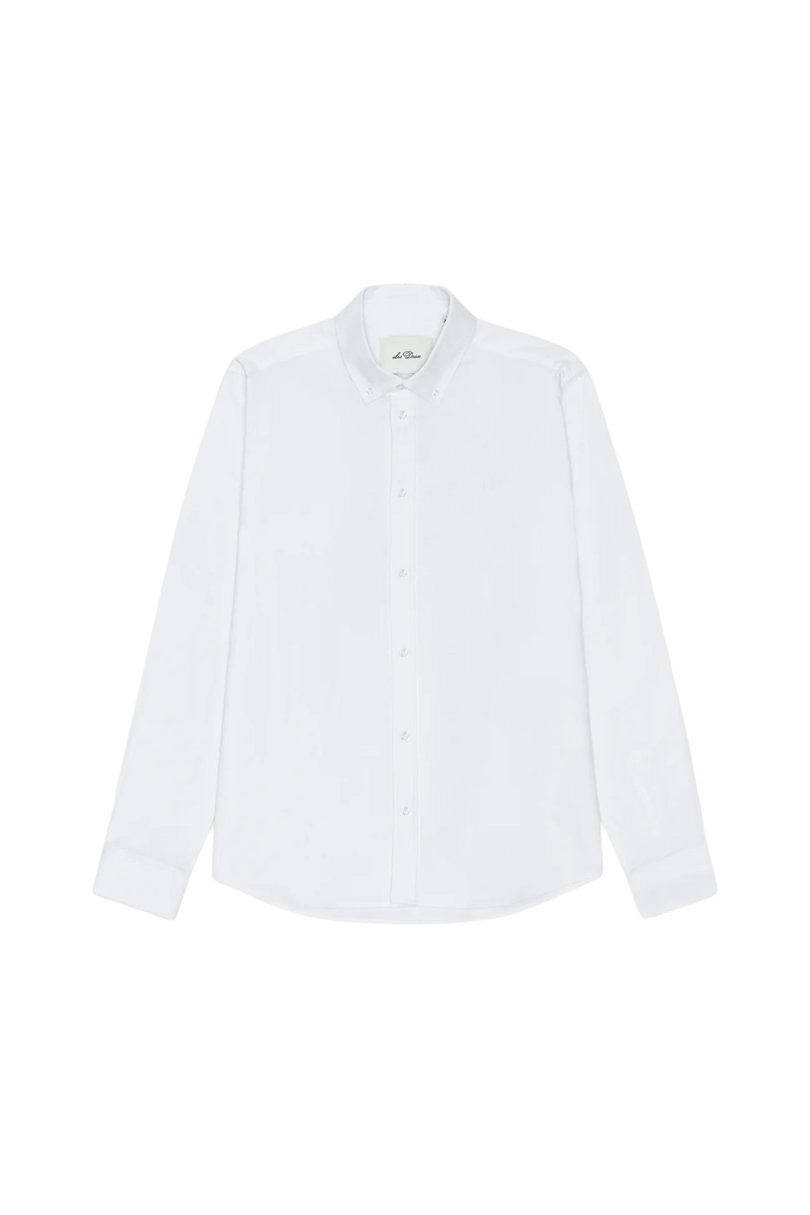 Heren overhemd lm casual wit