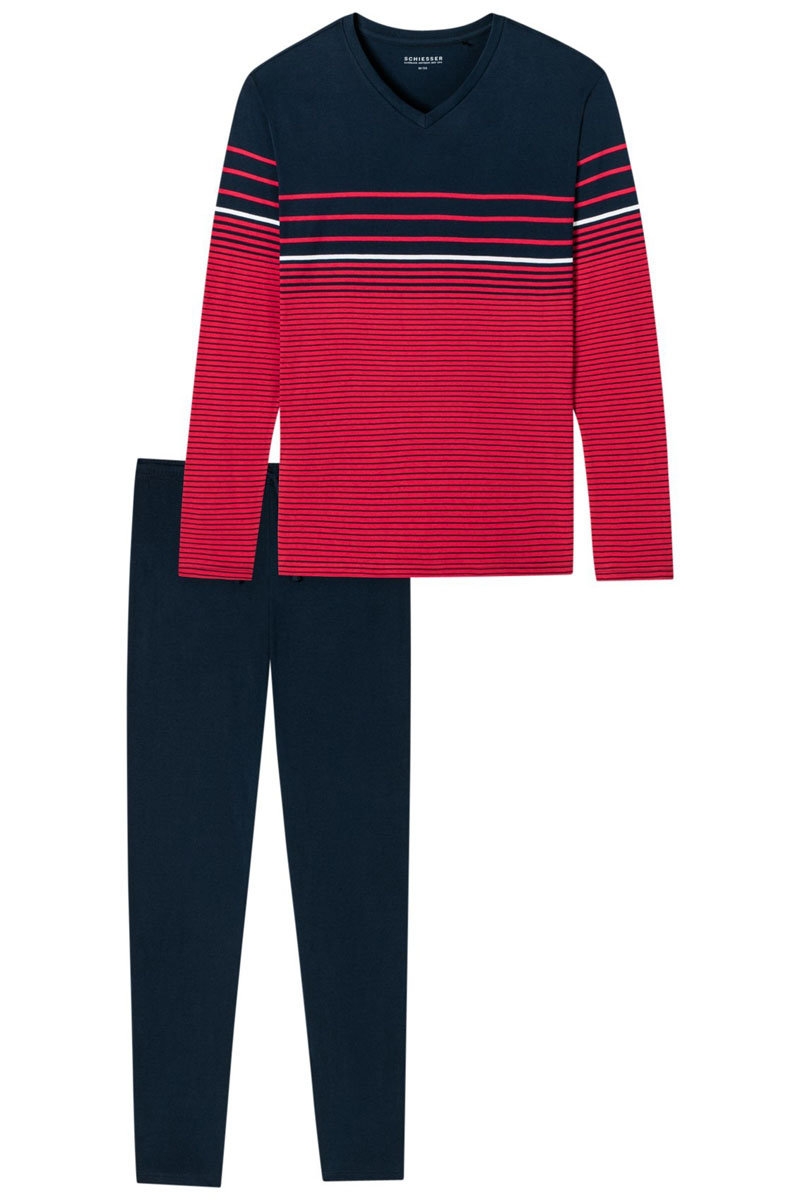 Nachtmode heren pyjama rood
