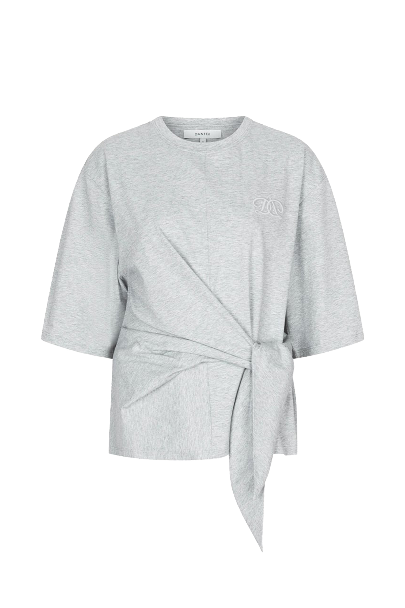 Dames t-shirt korte mouw grijs