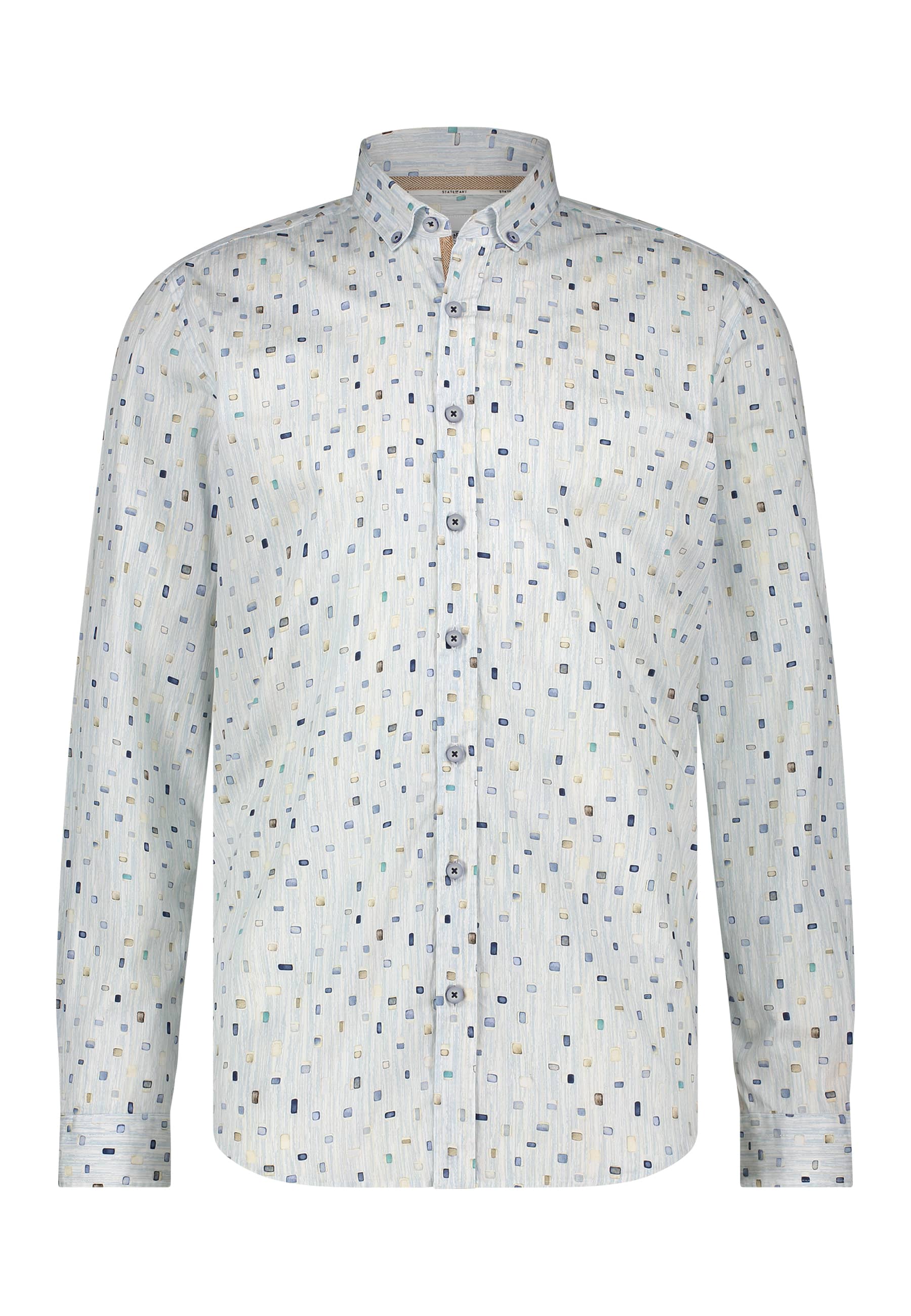 Heren overhemd lm casual ecru