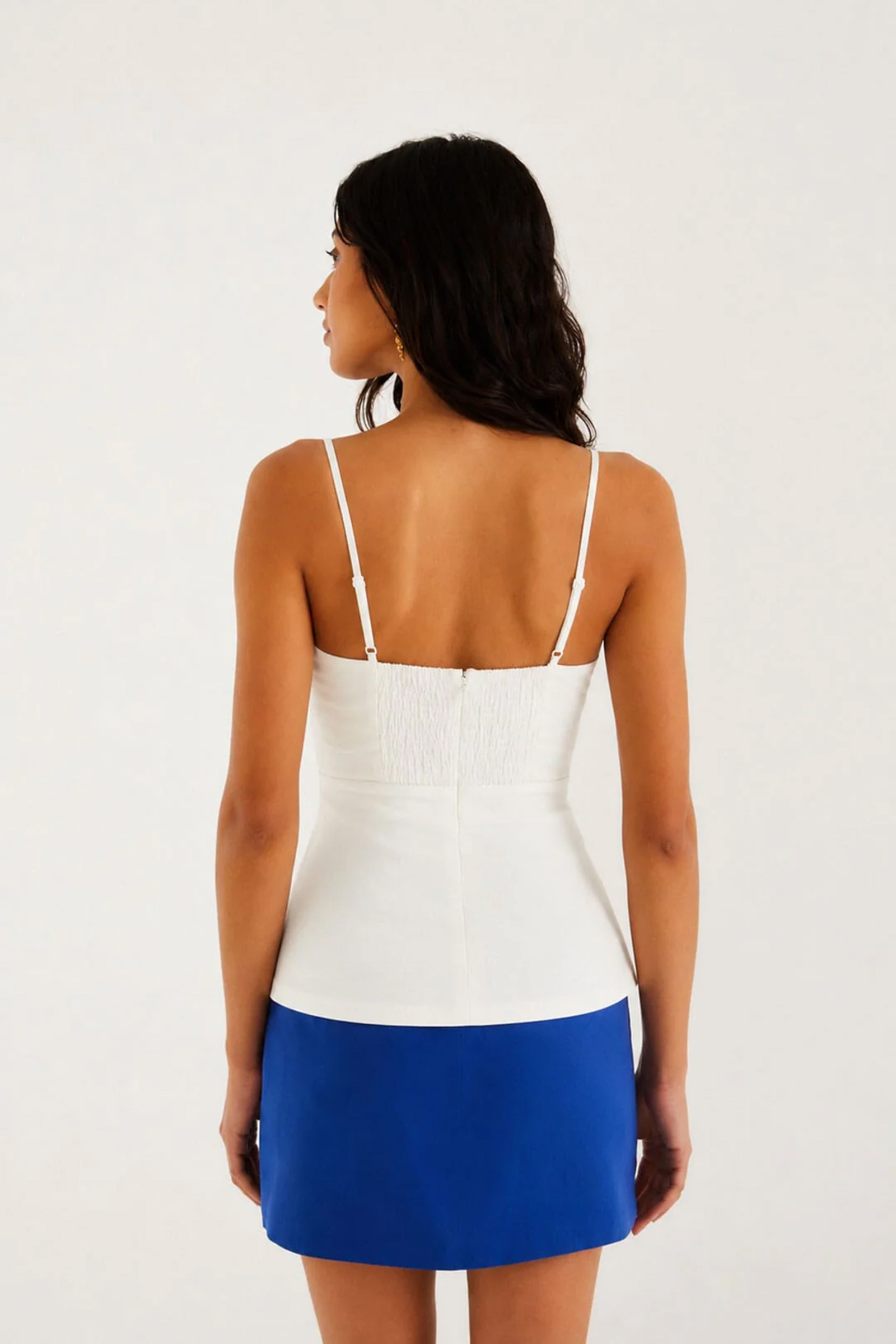 Dames top ecru