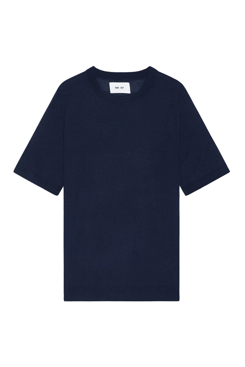 Heren t-shirt kortemouw blauw