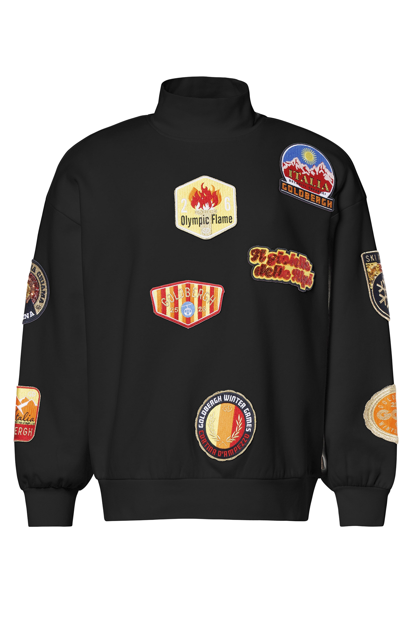 Wintersport dames sweater zwart