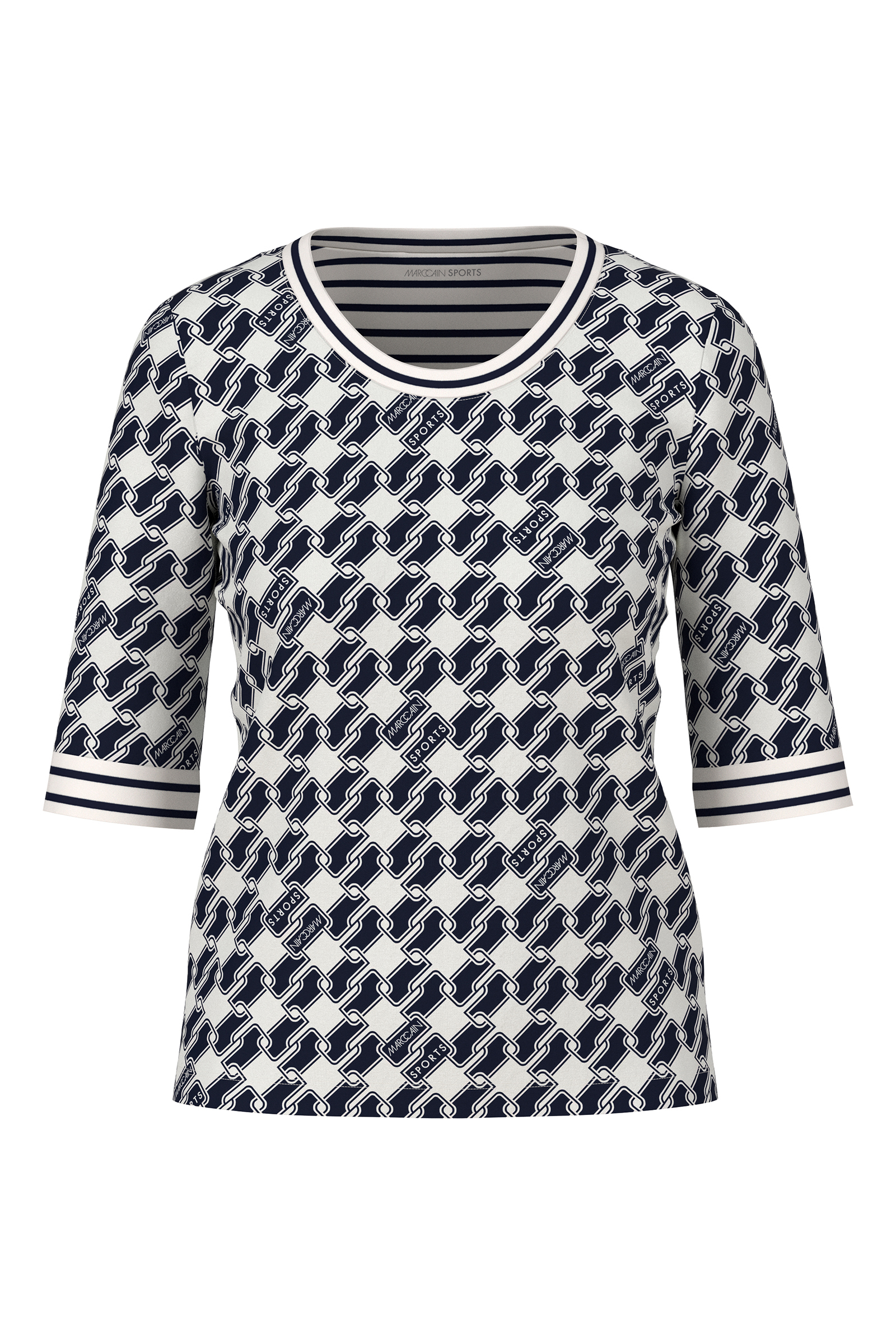 Dames t-shirt korte mouw ecru
