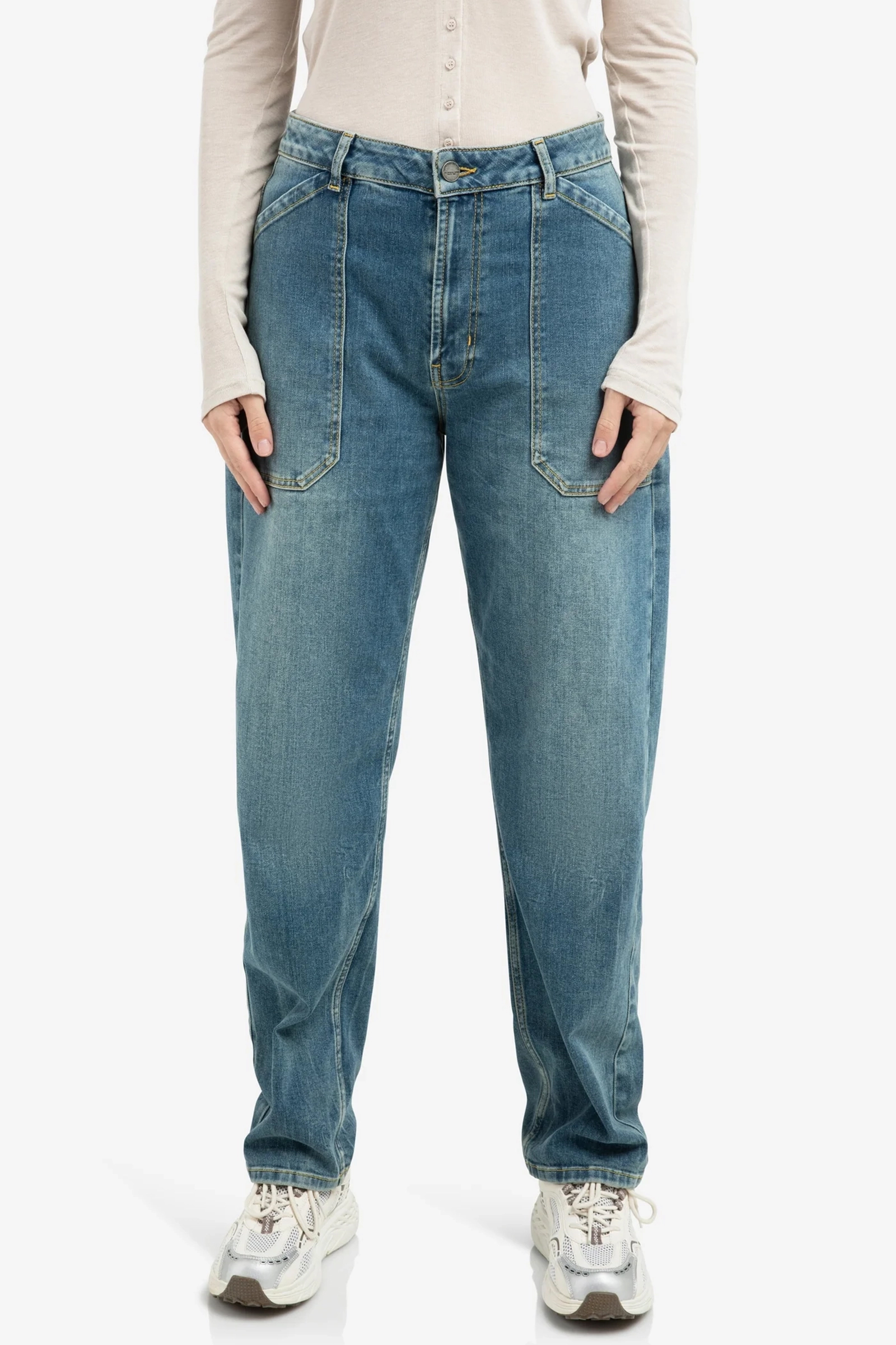 Dames jeans blauw