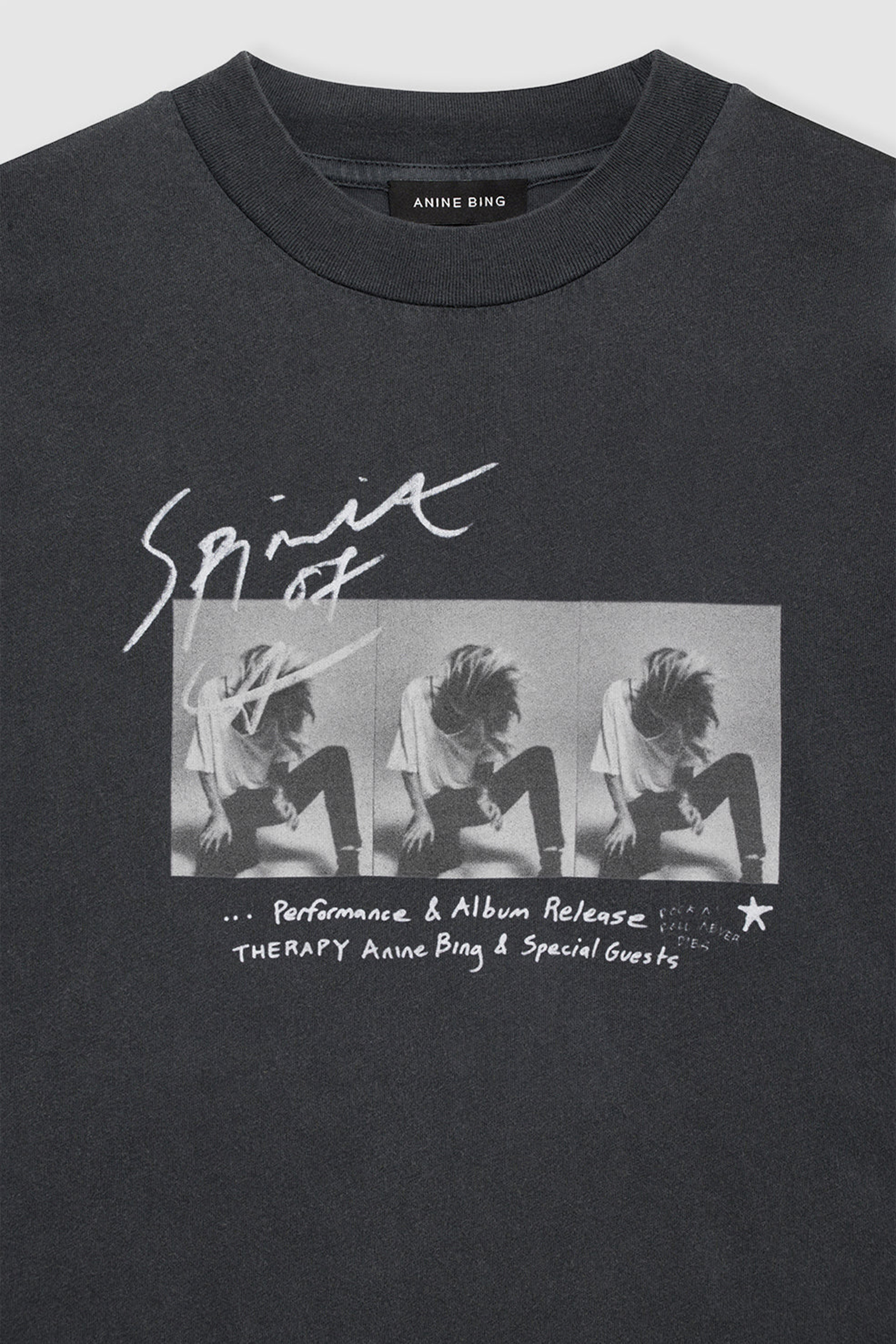 Anine Bing Ashton tee concert Zwart-1 2