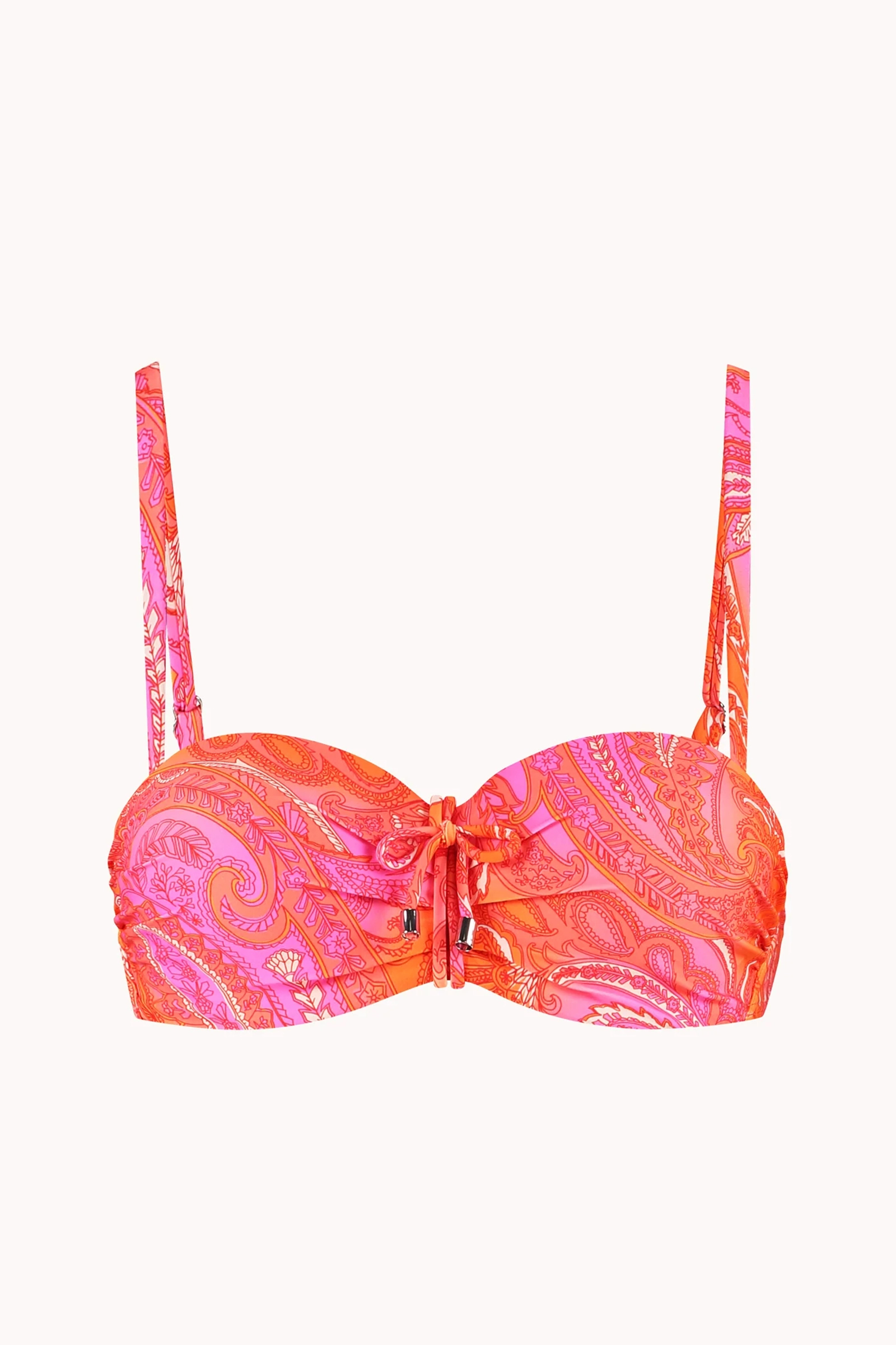 Bad/beach dames bikini top oranje