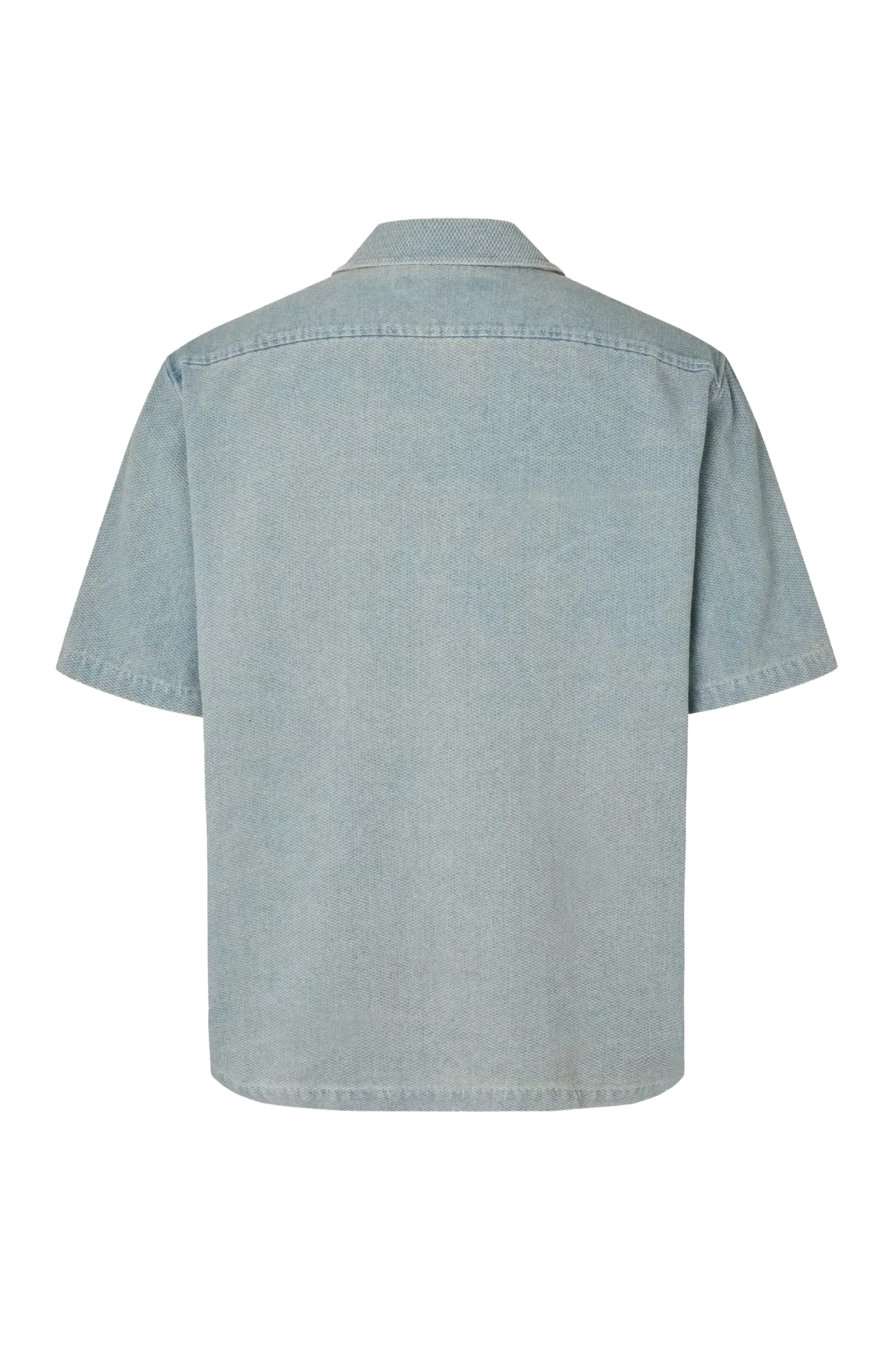 Heren overhemd km casual blauw