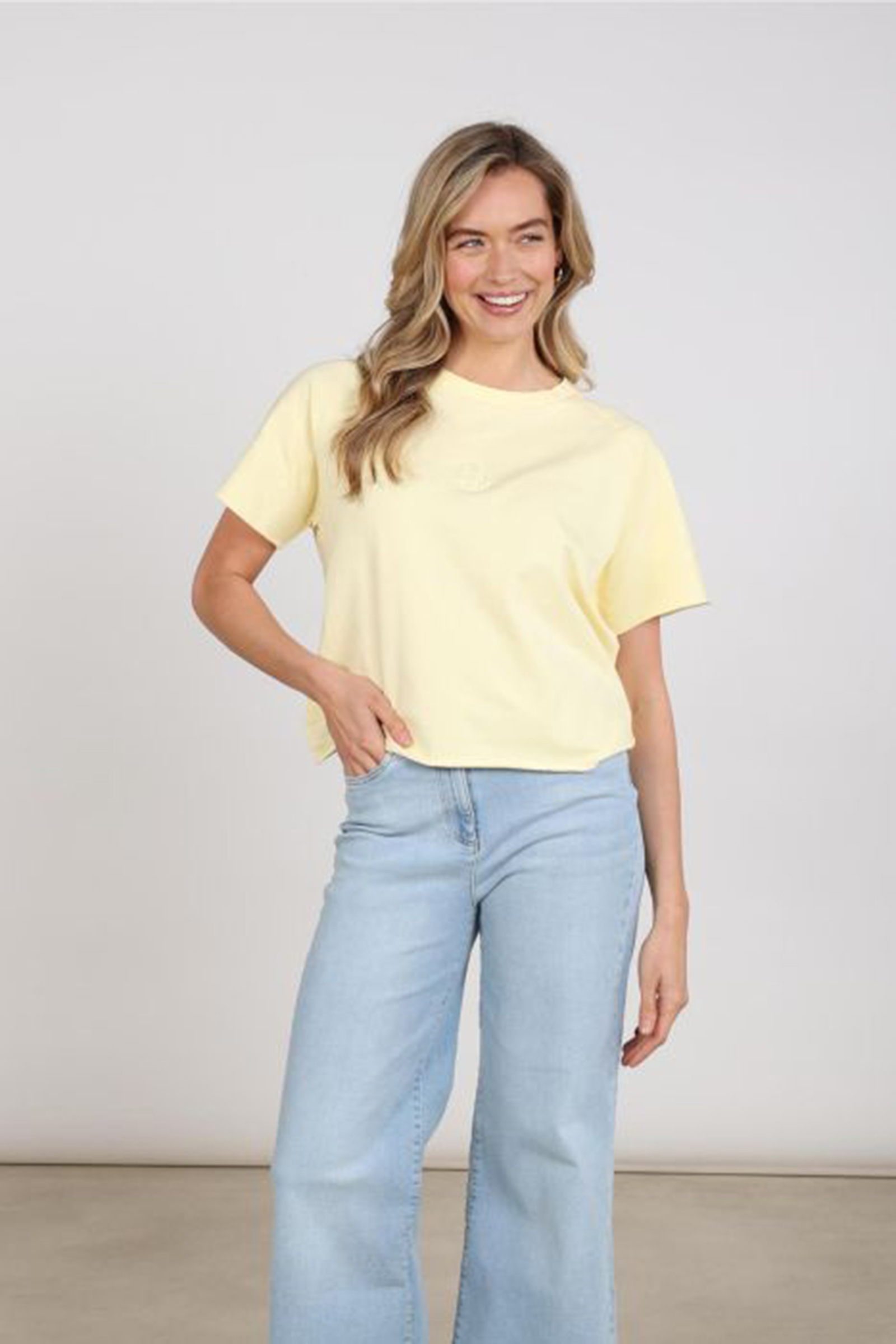 Dames top geel