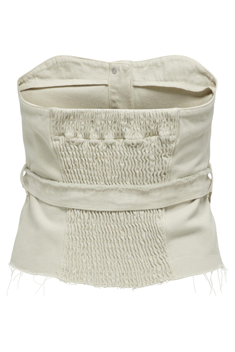 Dames blouse korte mouw ecru