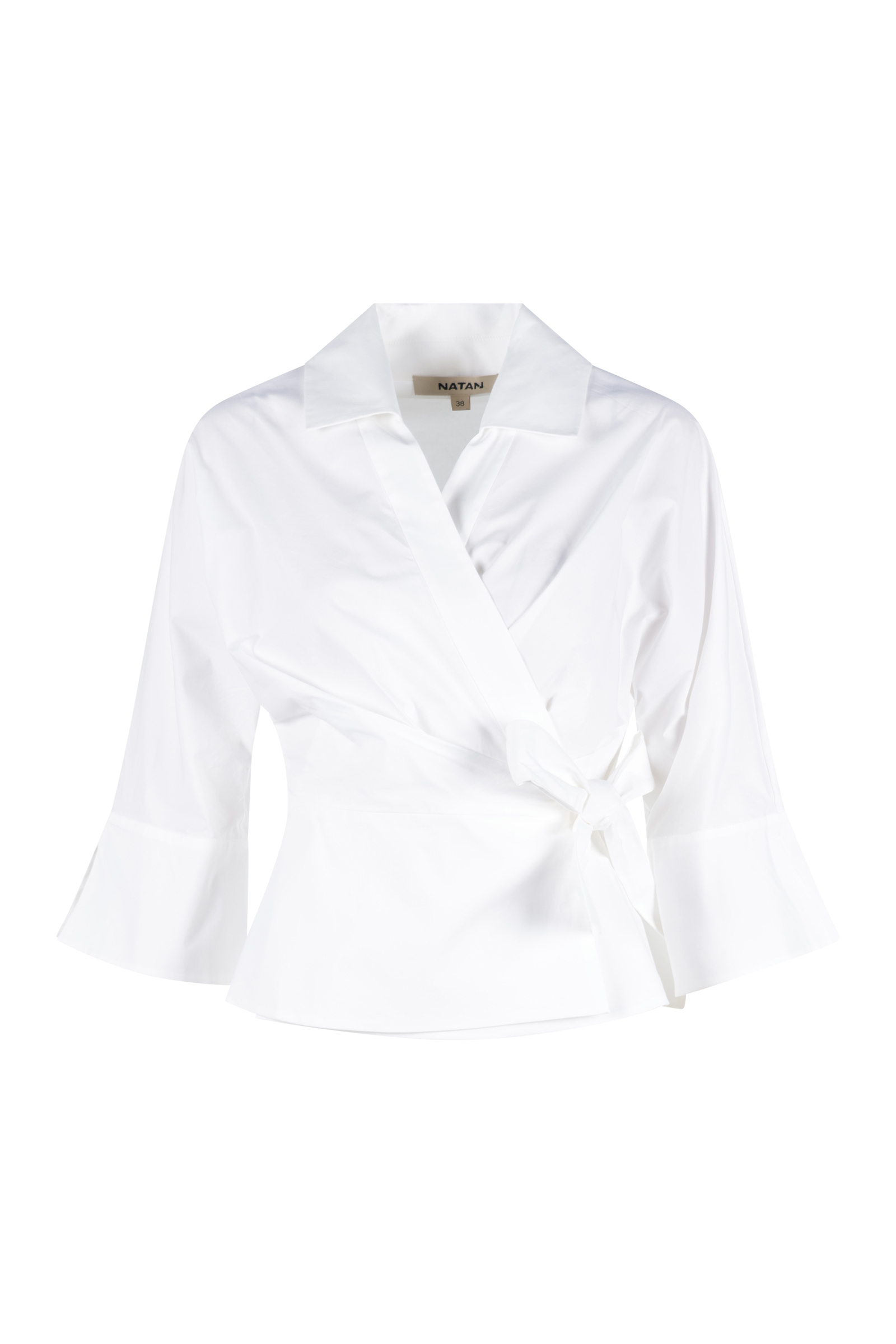 Dames blouse lange mouw wit