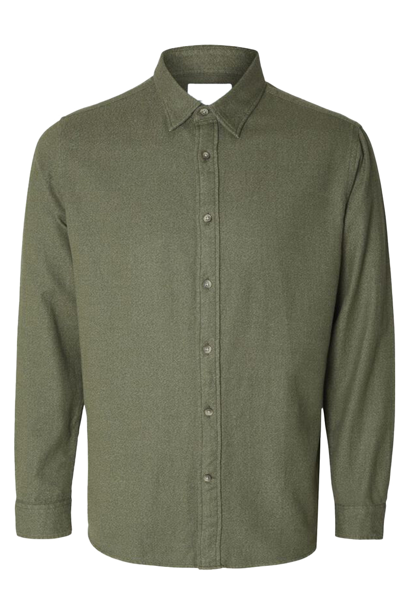 Selected SLHREGOWEN-TWIST SHIRT LS W 178191-Forest Night 1