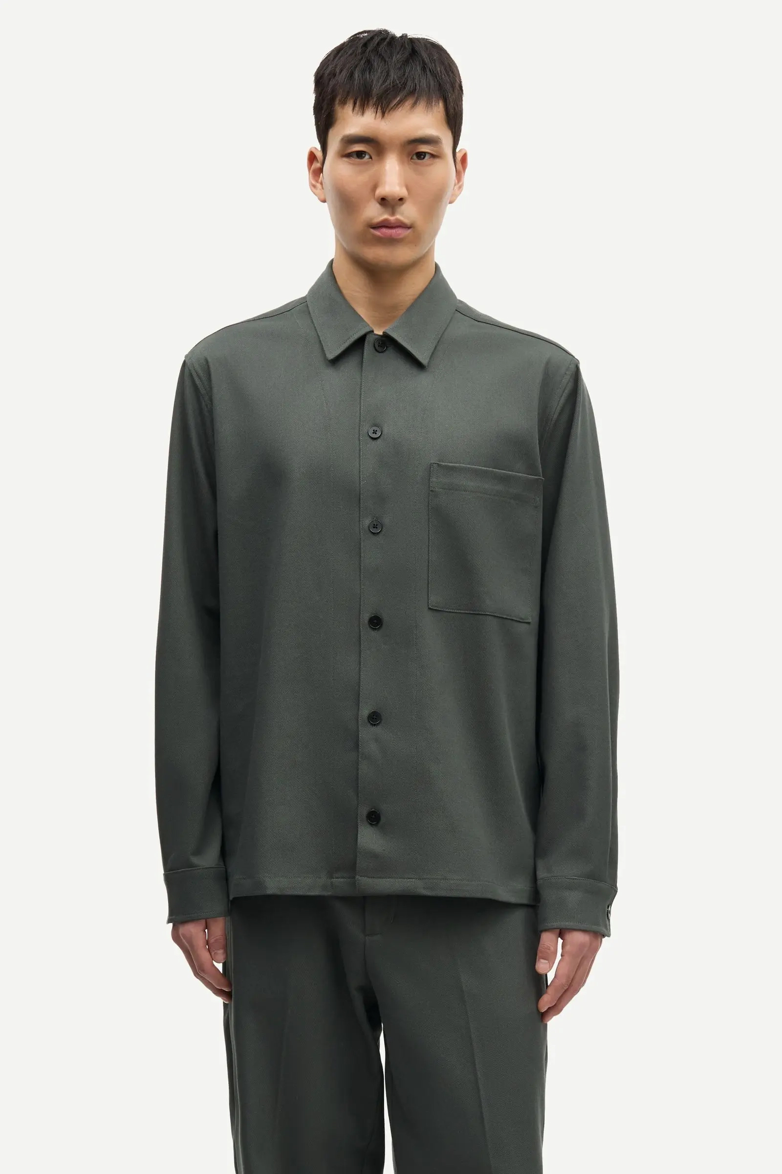 Heren overshirt groen
