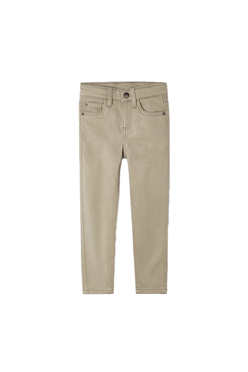Mayoral soft slim fit pants bruin/beige-1 1
