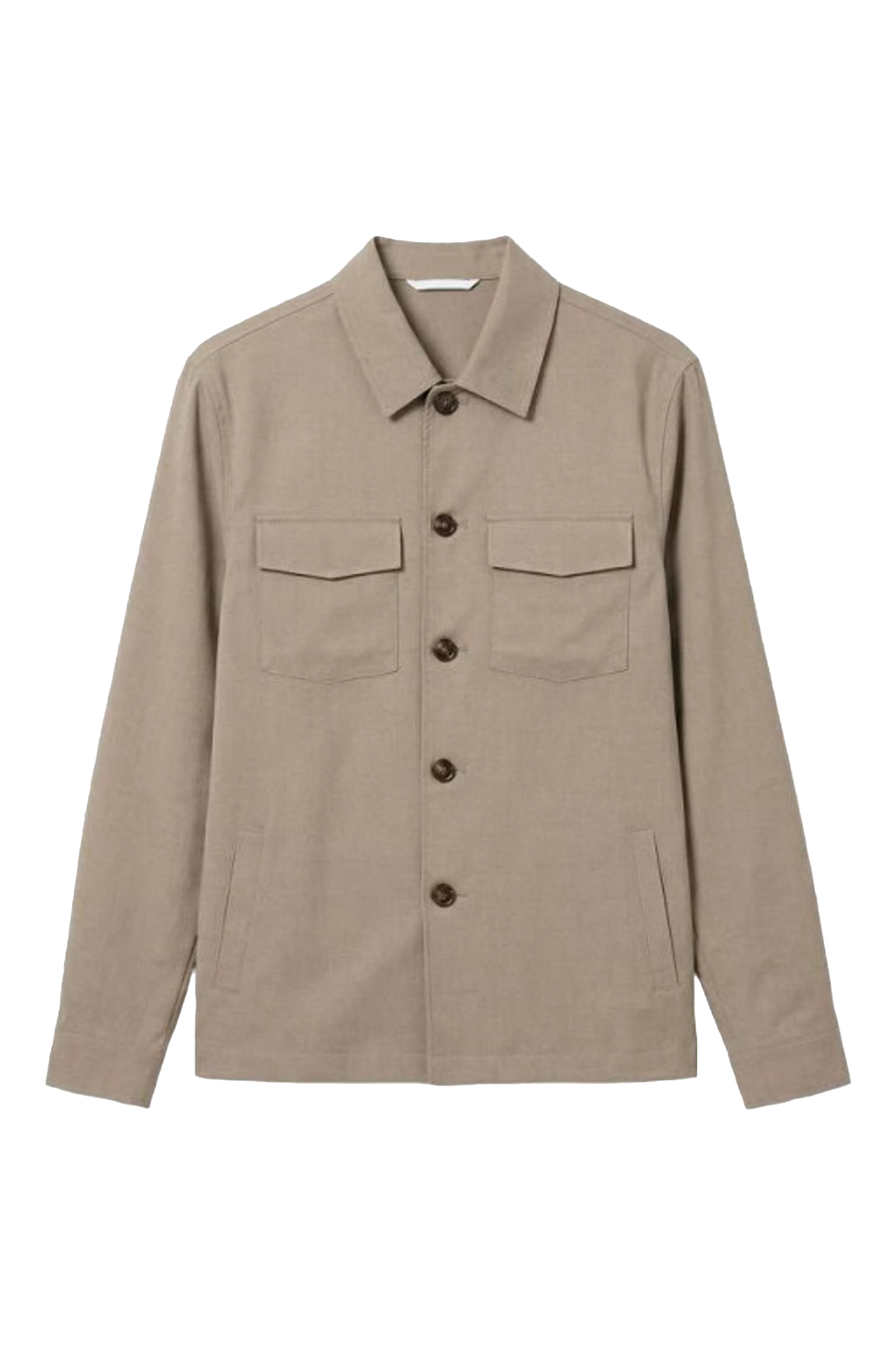 Heren overshirt bruin