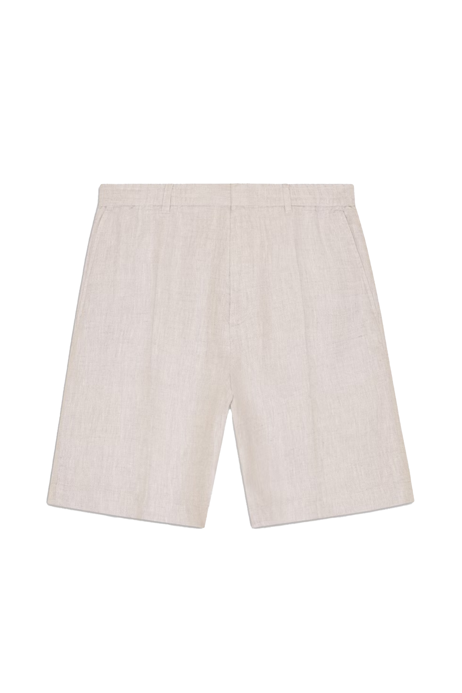 Heren short ecru