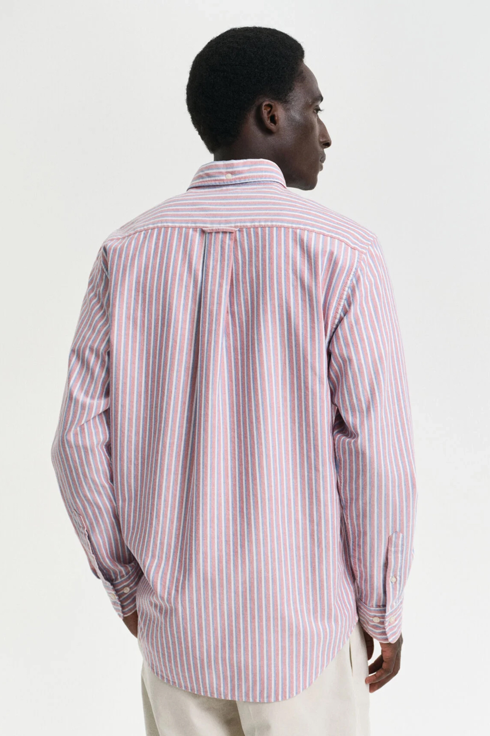 Gant REG CLASSIC OXFORD STRIPE SHIRT Roze 3