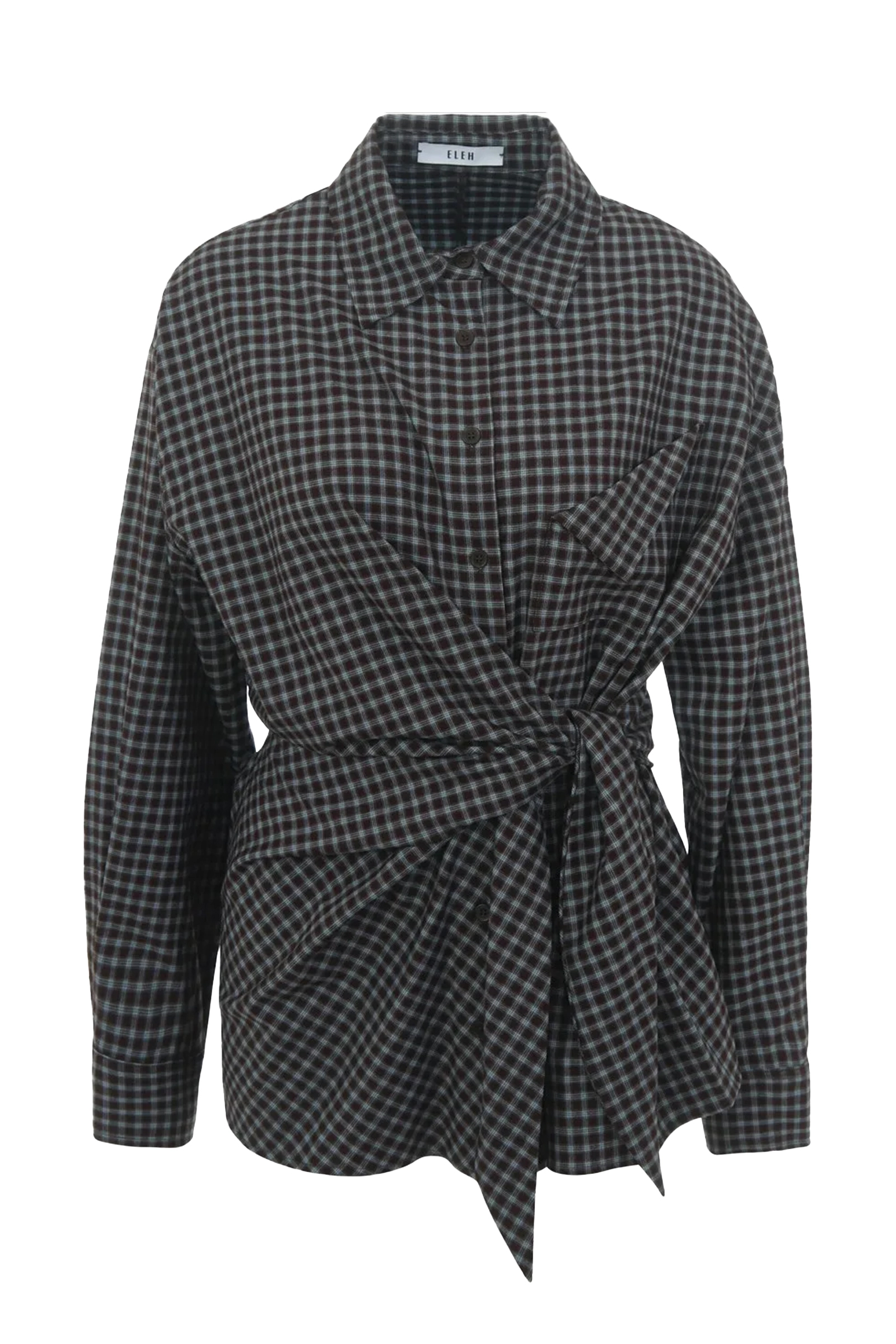 Dames blouse lange mouw blauw