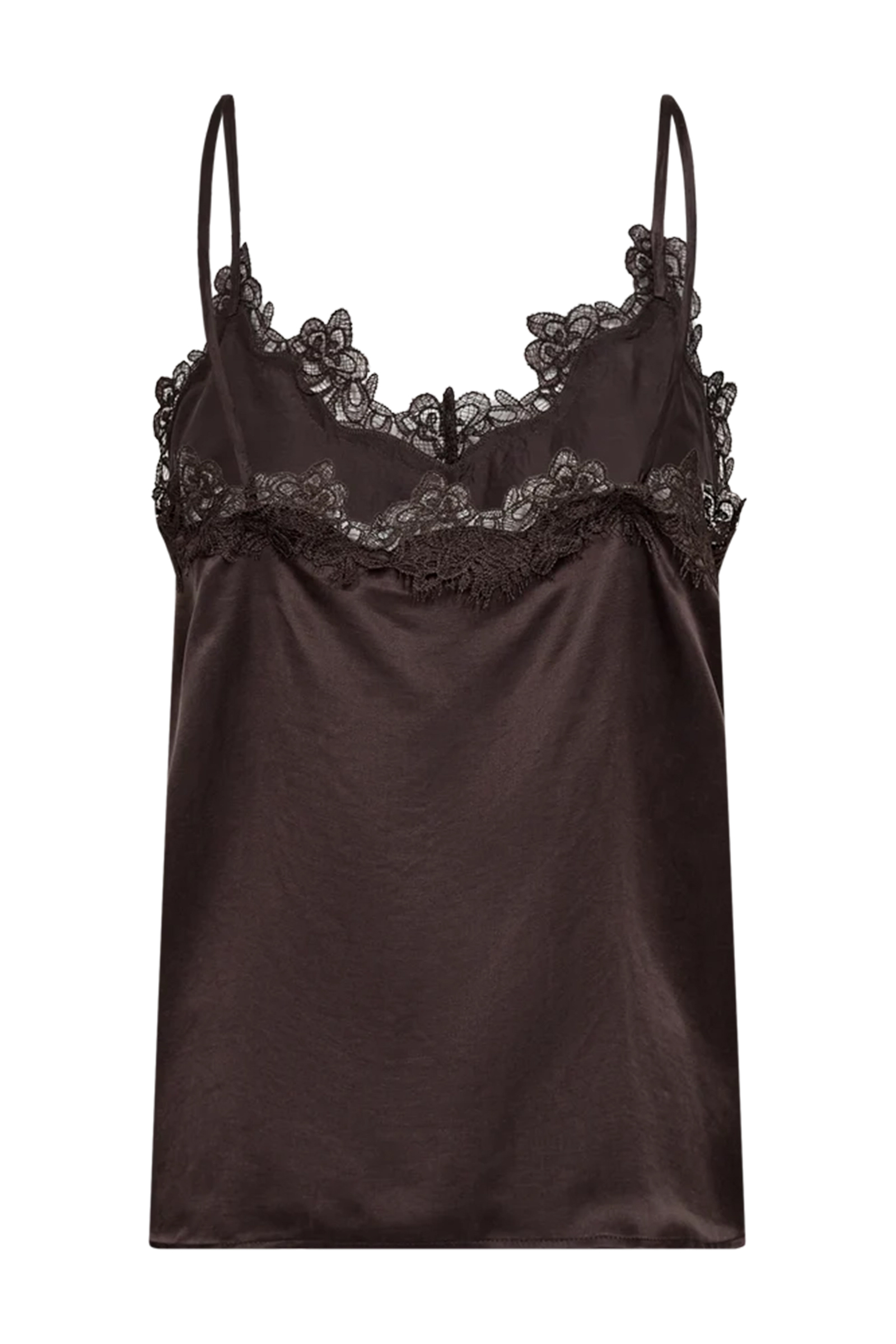 Dames top bruin