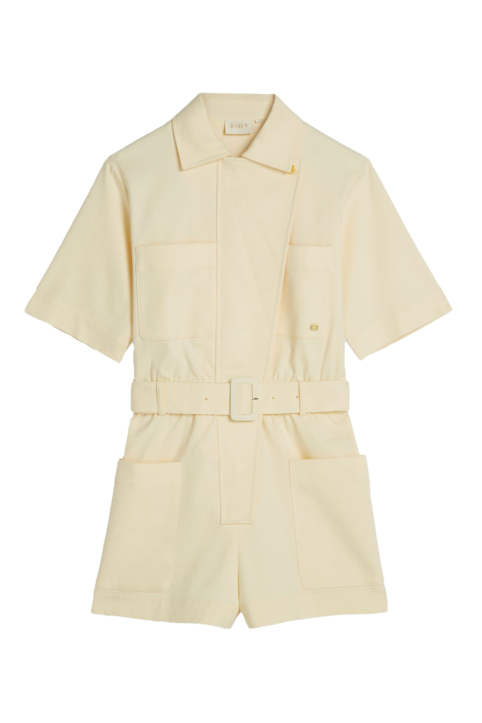 Dames jumpsuit/tuinbroek geel