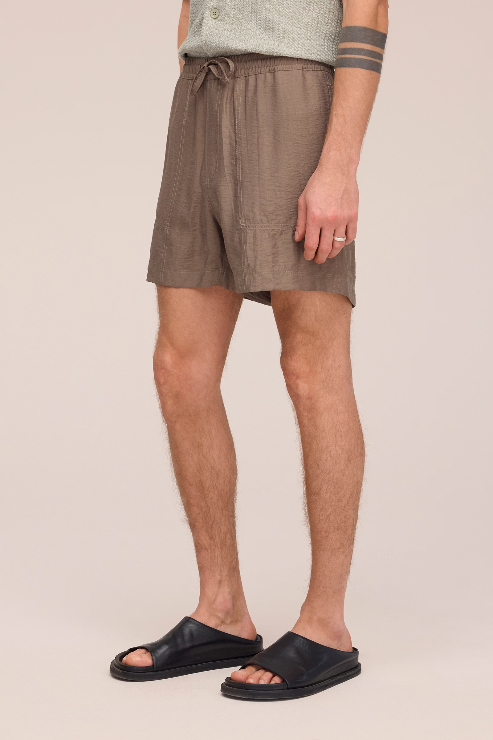 Heren short bruin