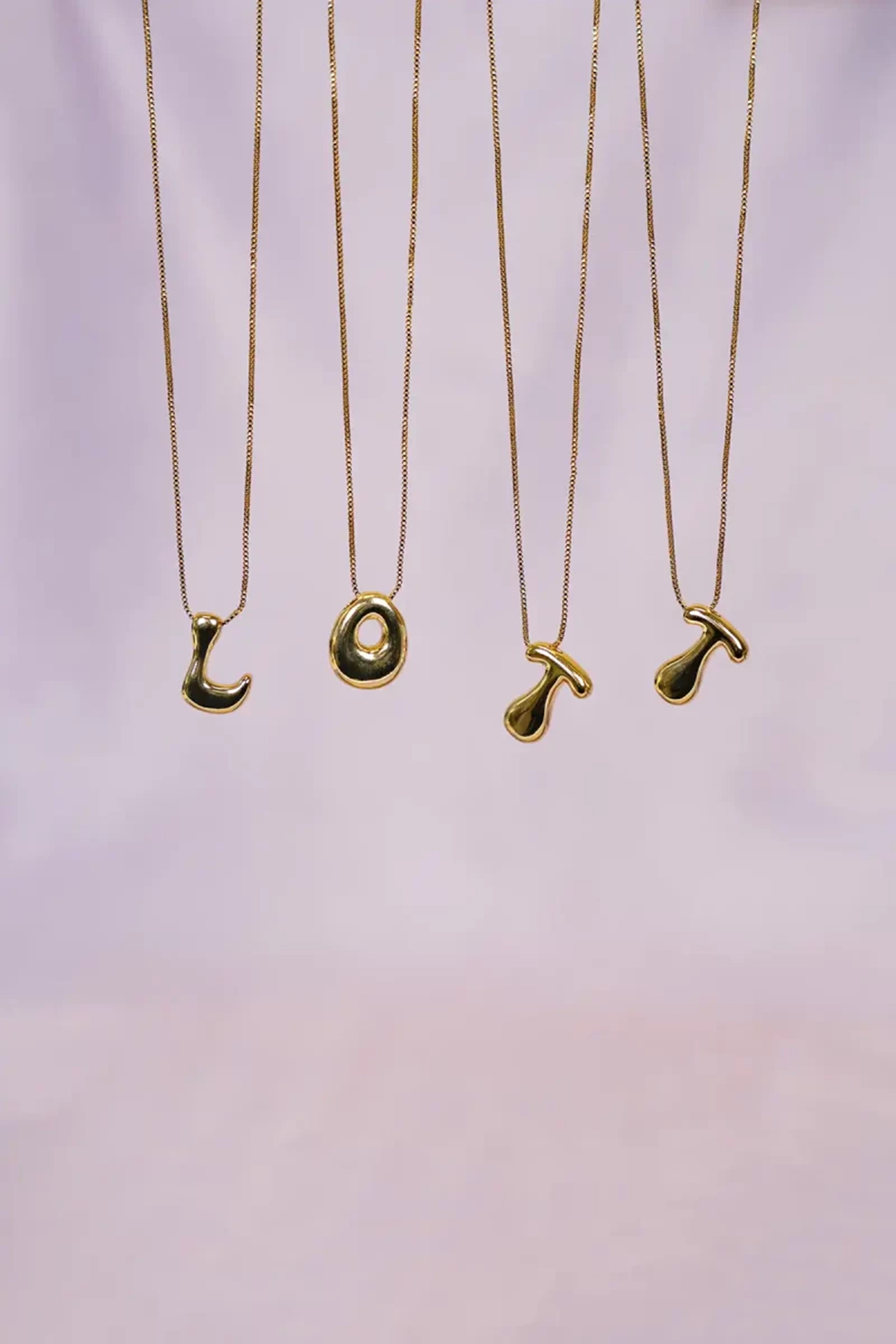Lott Gioielli Cartoon Letter W Goud-1 3