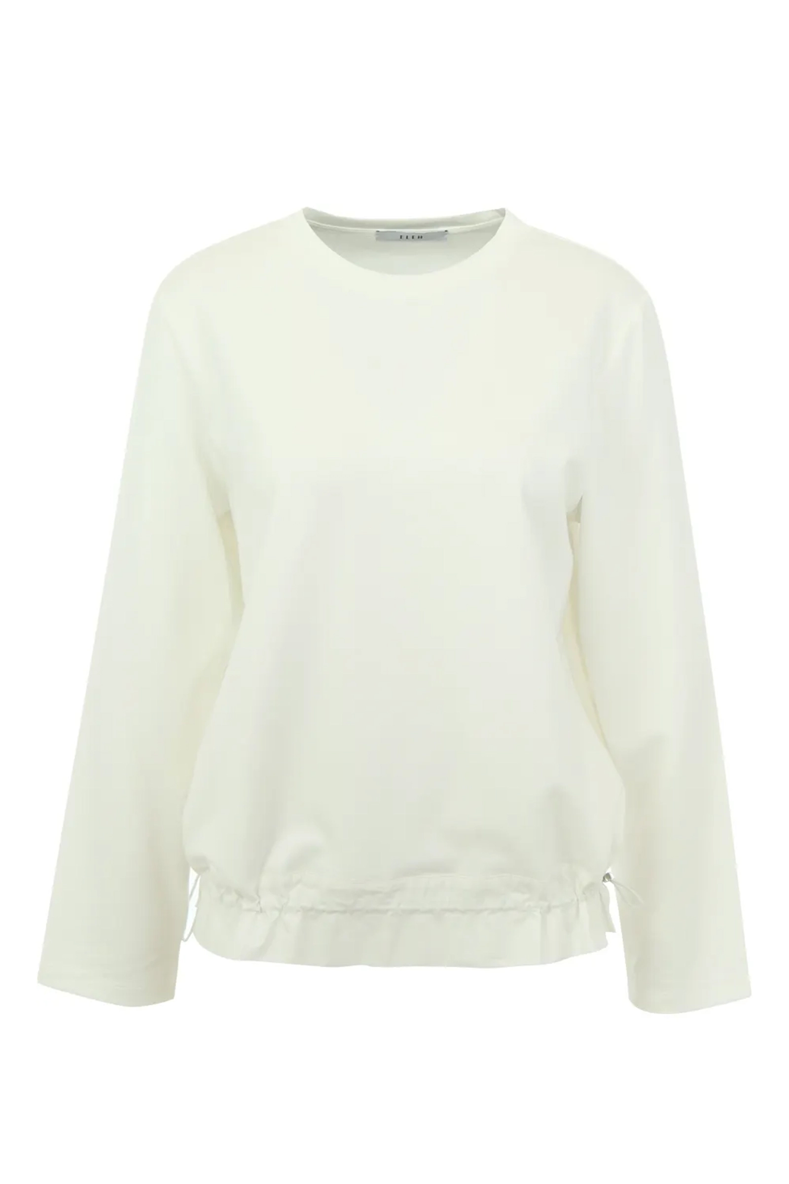 Dames t-shirt lange mouw wit