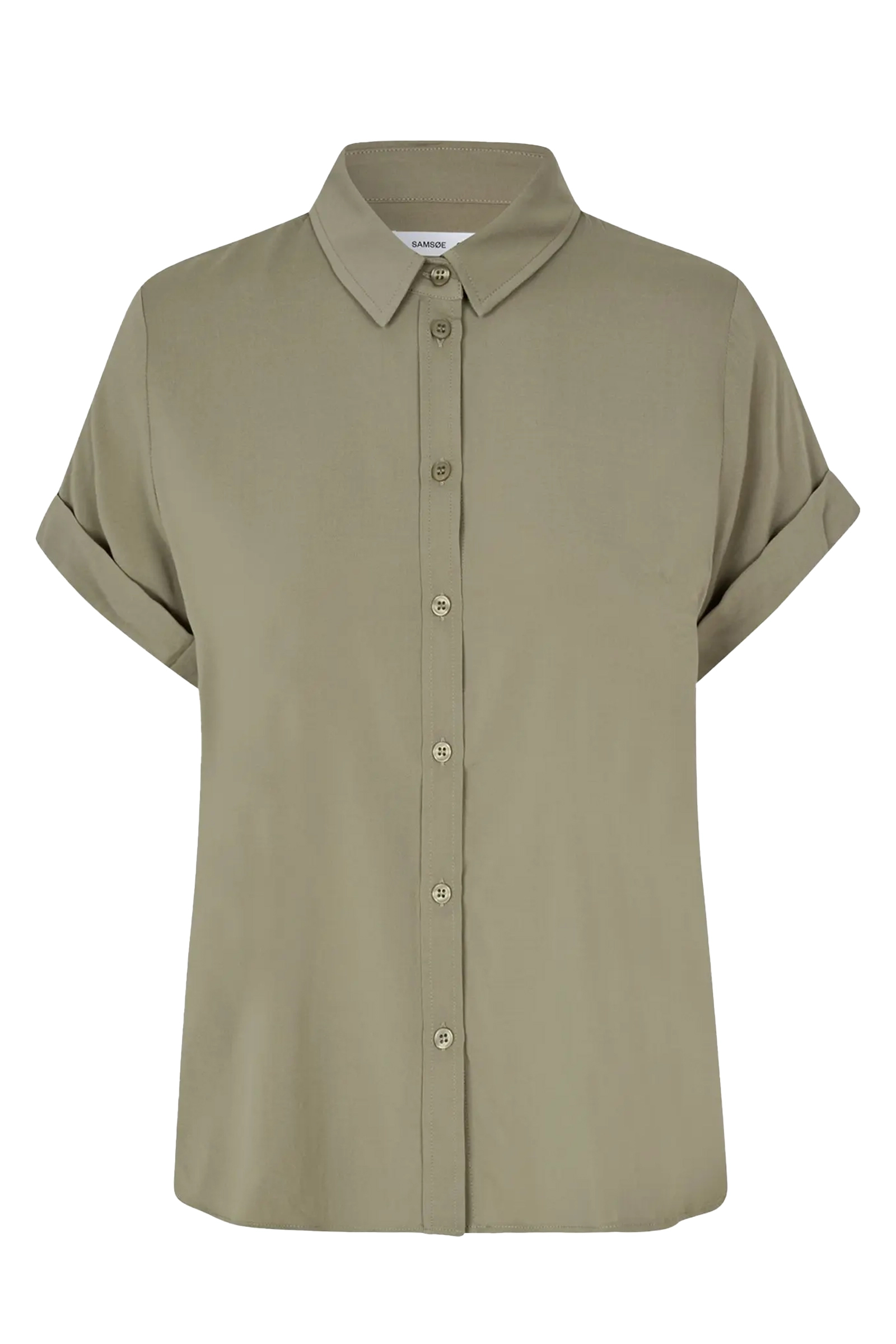 Dames blouse korte mouw groen