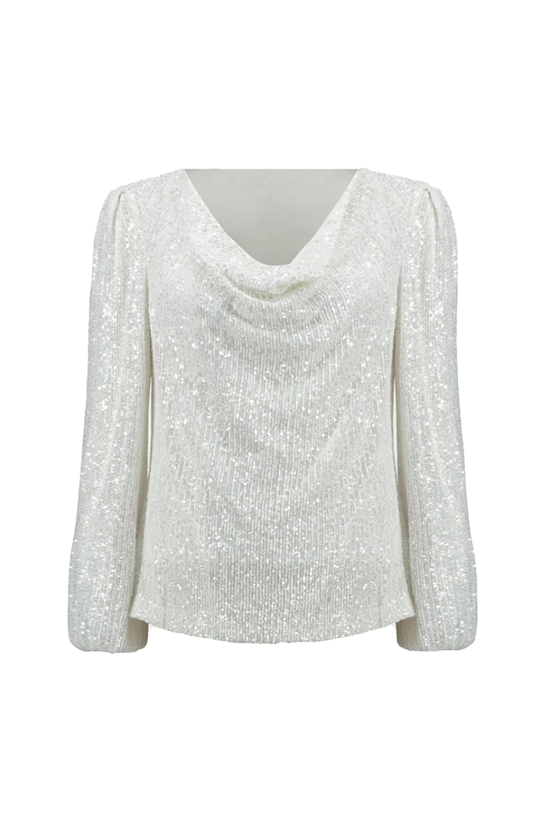 Dames top bruin