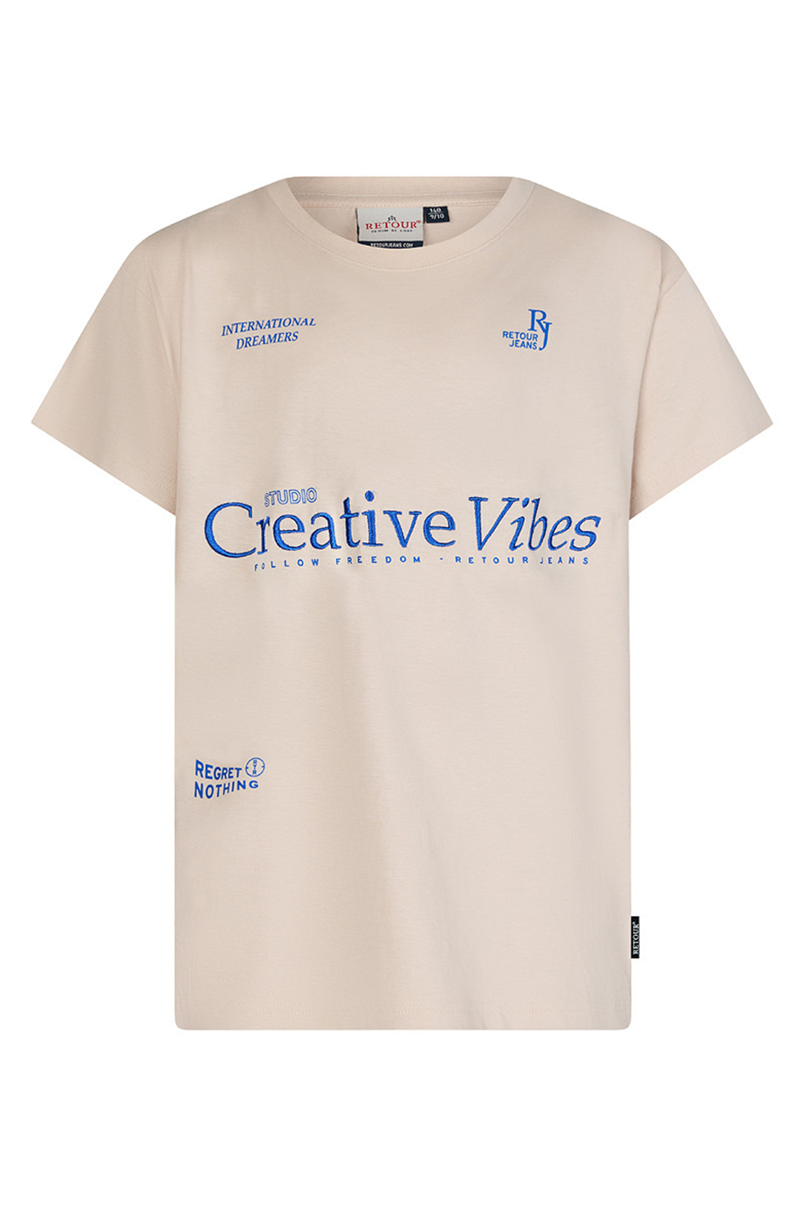 Jongens t-shirt korte mouw bruin