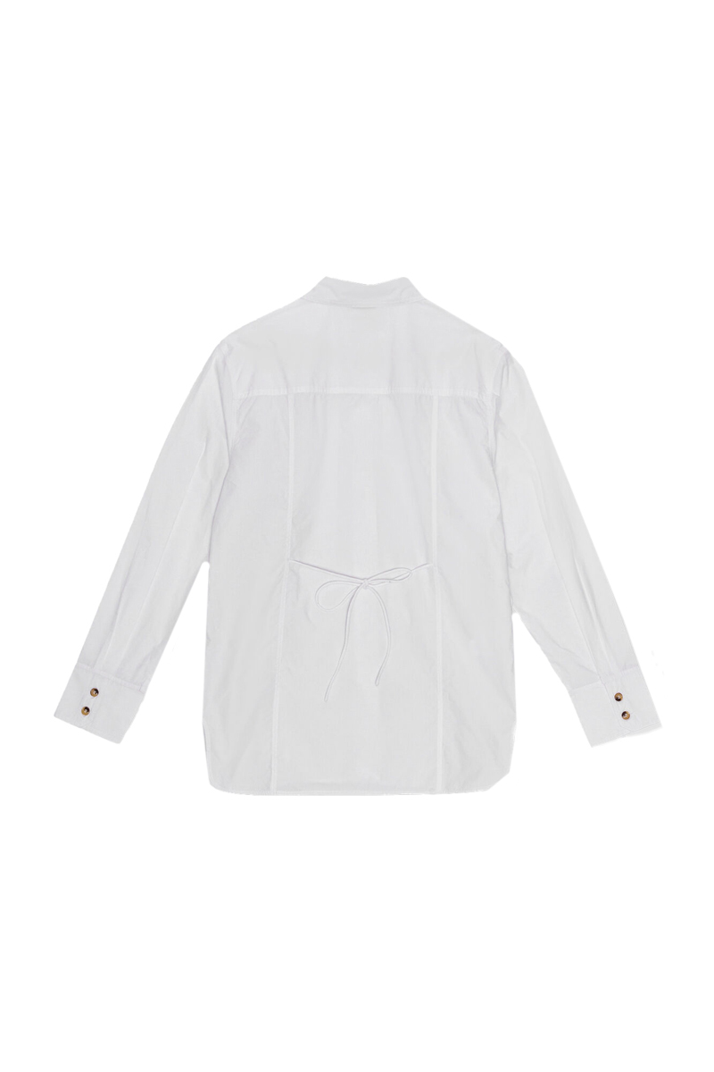 Dames blouse lange mouw wit