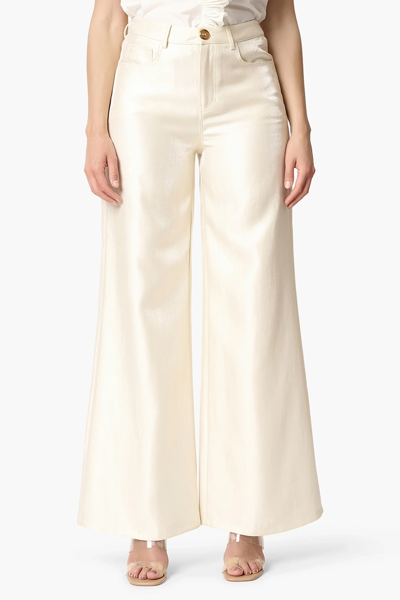 Dames broek ecru