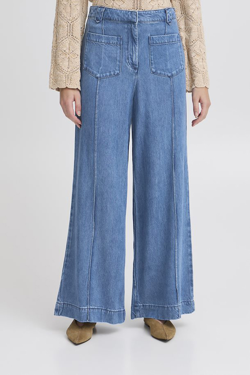 Dames broek blauw