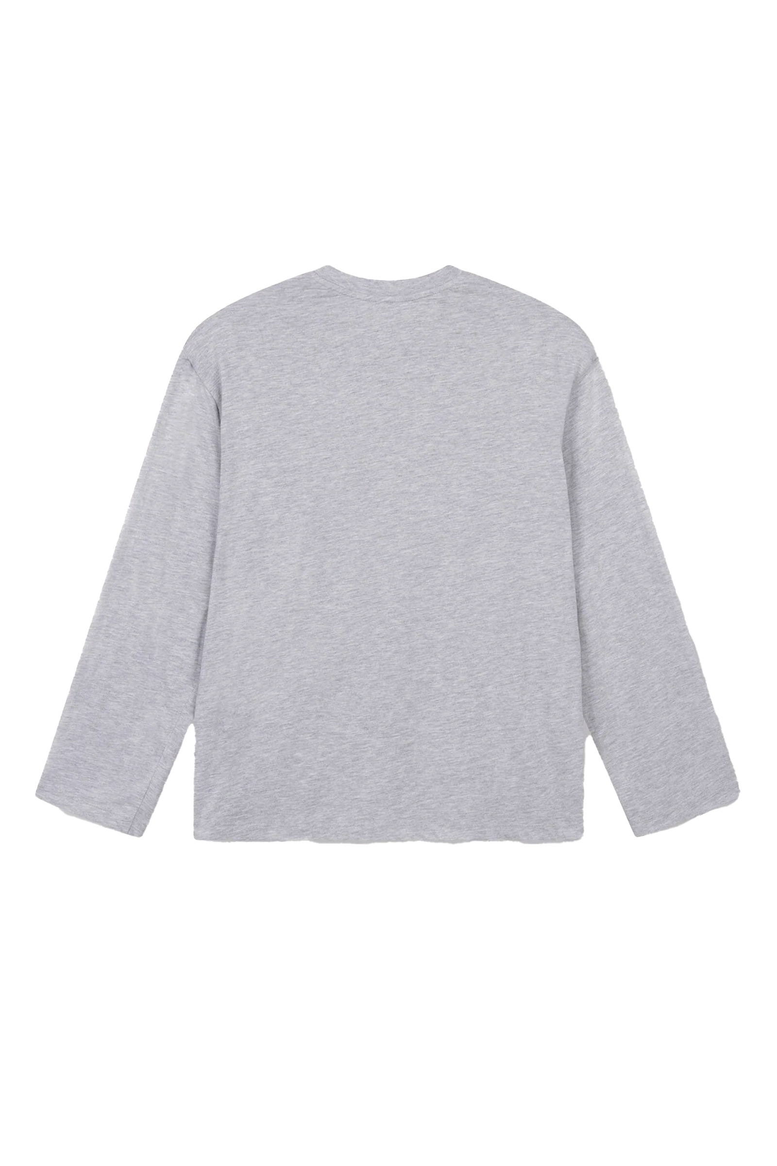 Dames t-shirt lange mouw grijs
