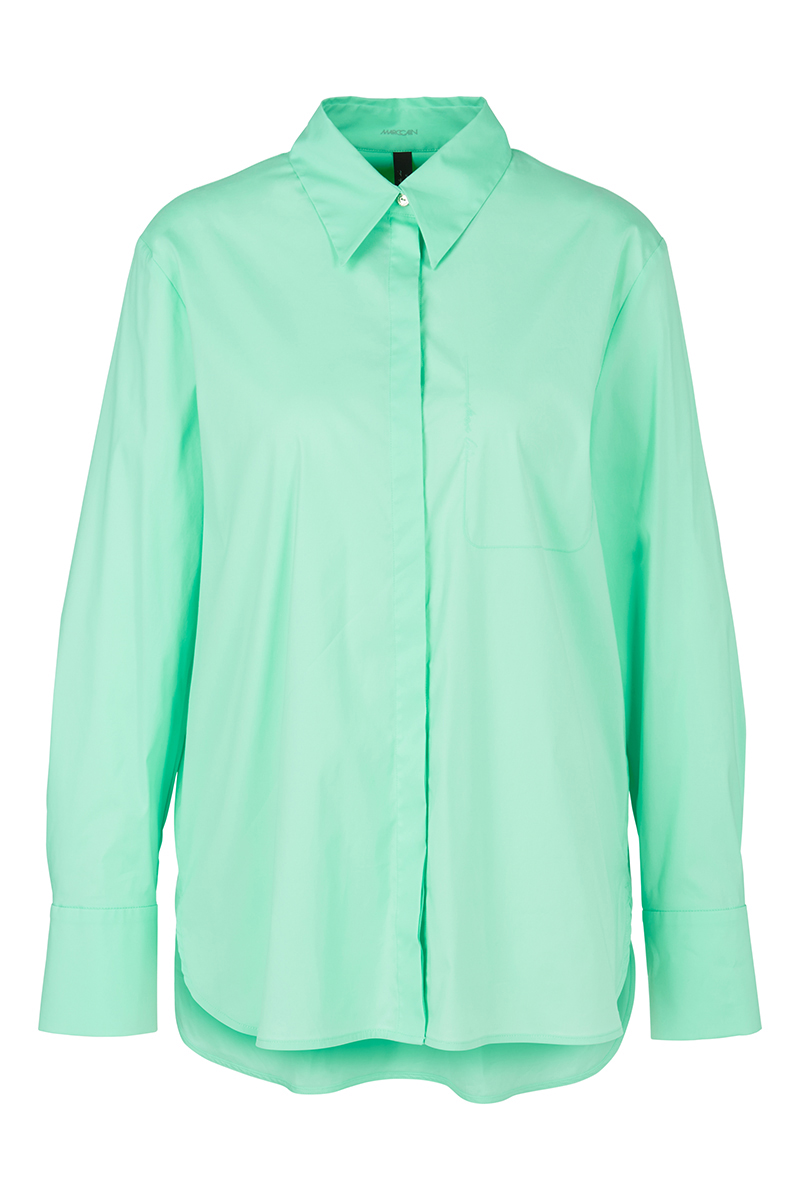 Dames blouse lange mouw groen